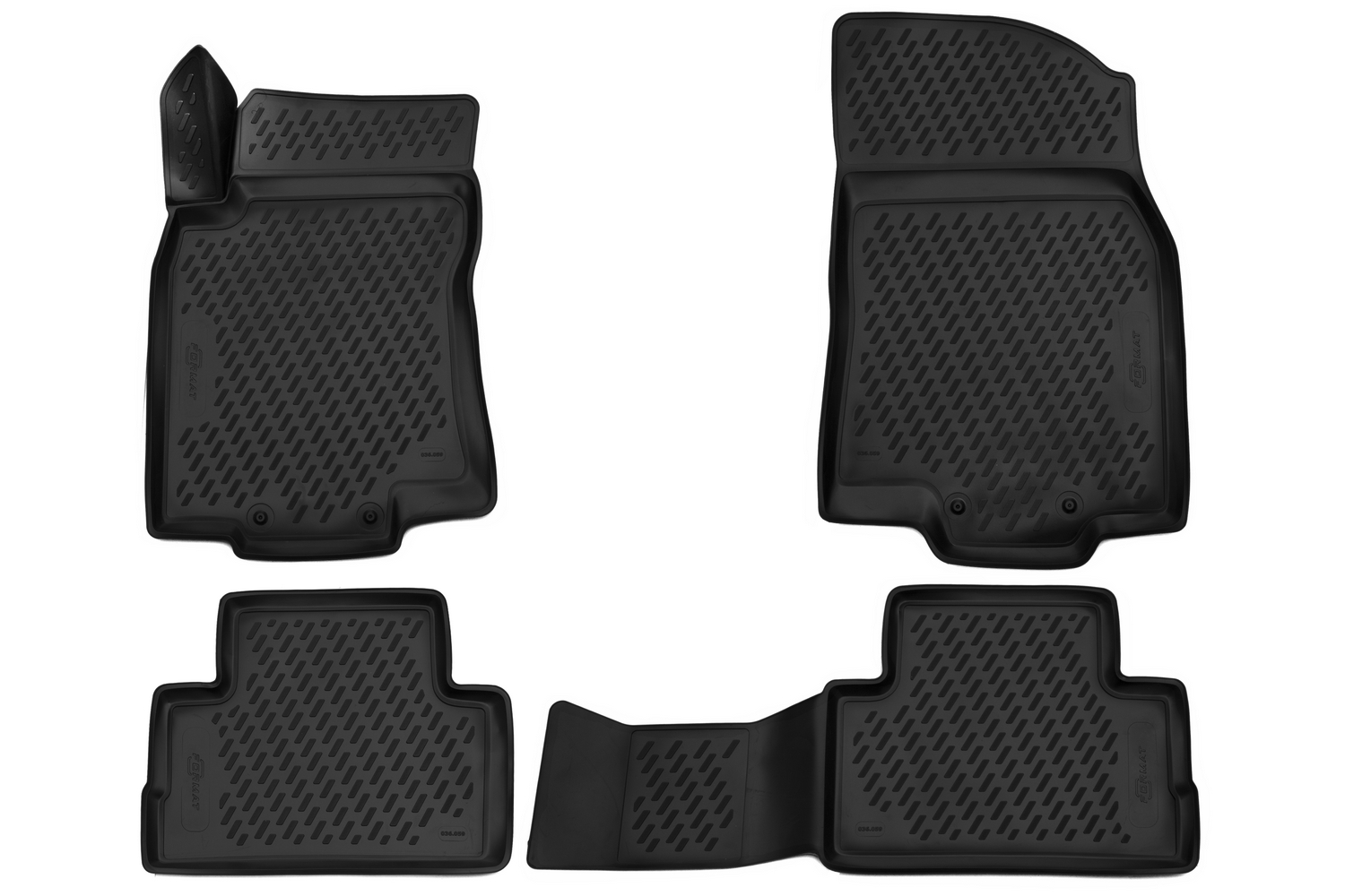 Коврики 3D в салон NISSAN Qashqai (J11F), 2015-, сборка РФ, 4 шт. (ПУ, повышенная износостойкость) / Ниссан Кашкай