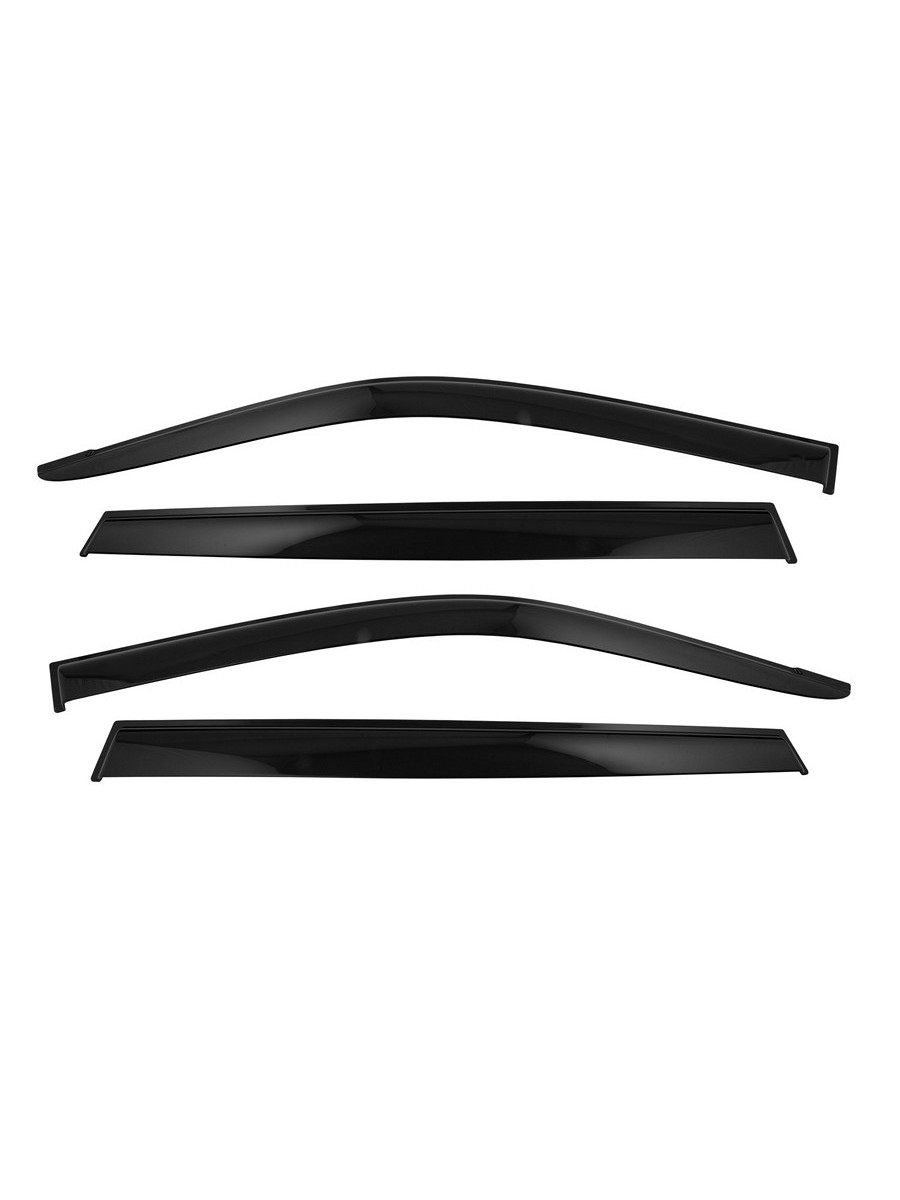 Дефлекторы окон Vinguru GEELY Atlas 2016-2022 /накладные/скотч/к-т 4 шт./литьевой поликарбонат / Джили Атлас