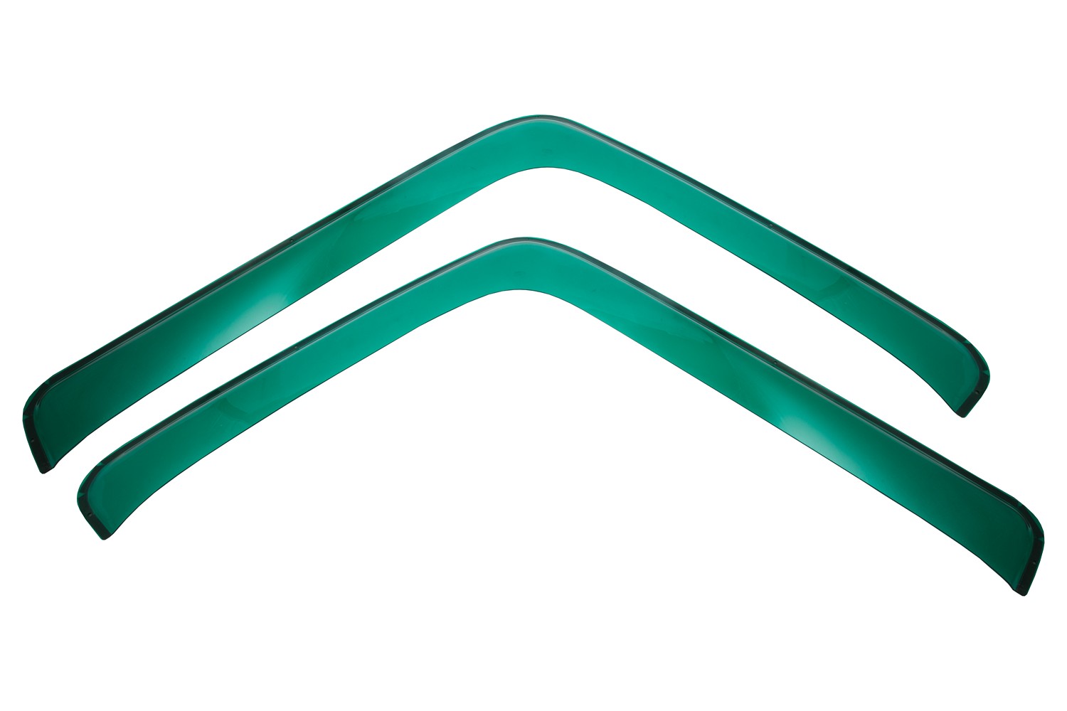 Дефлекторы окон для JAC N200 2022- зеленый (2 шт.), накладной / Джак Н200