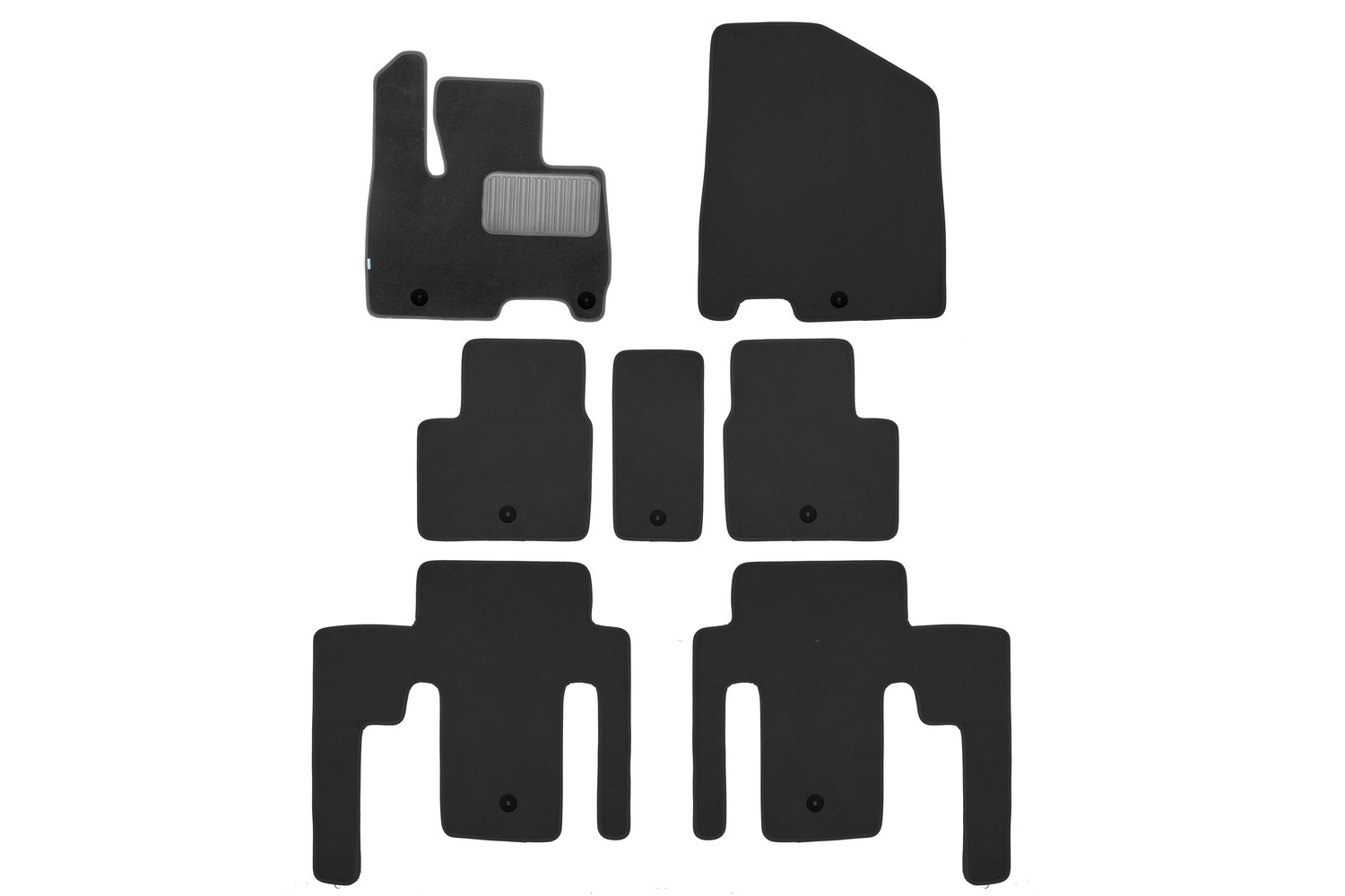 Коврики в салон KLEVER Premium KIA Carnival Prestige, 2020-,минивэн, 7шт.(текстиль) / Киа Карнивал