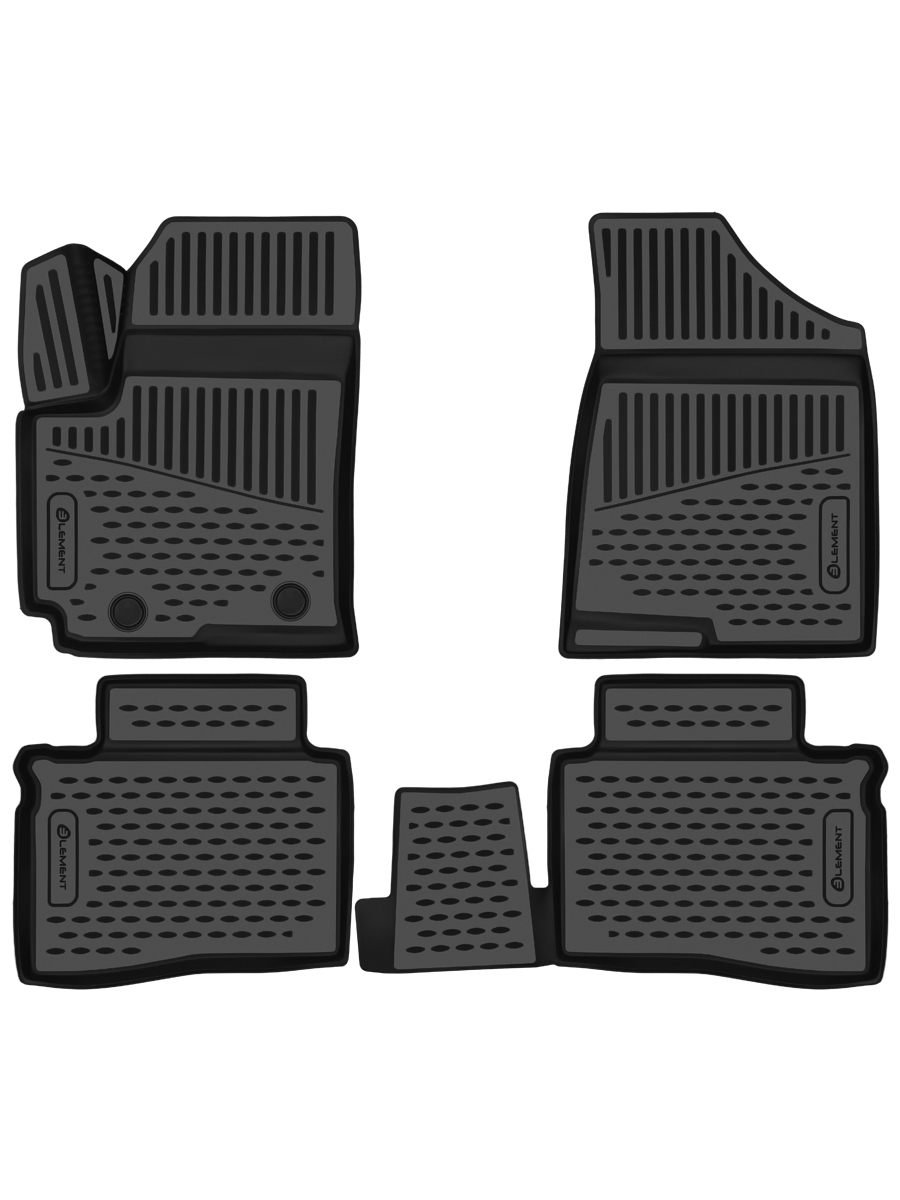 Коврики 3D в салон для CHANGAN CS35 MAX 2025 - Внед, 4шт. (полиуретан) / Чанган