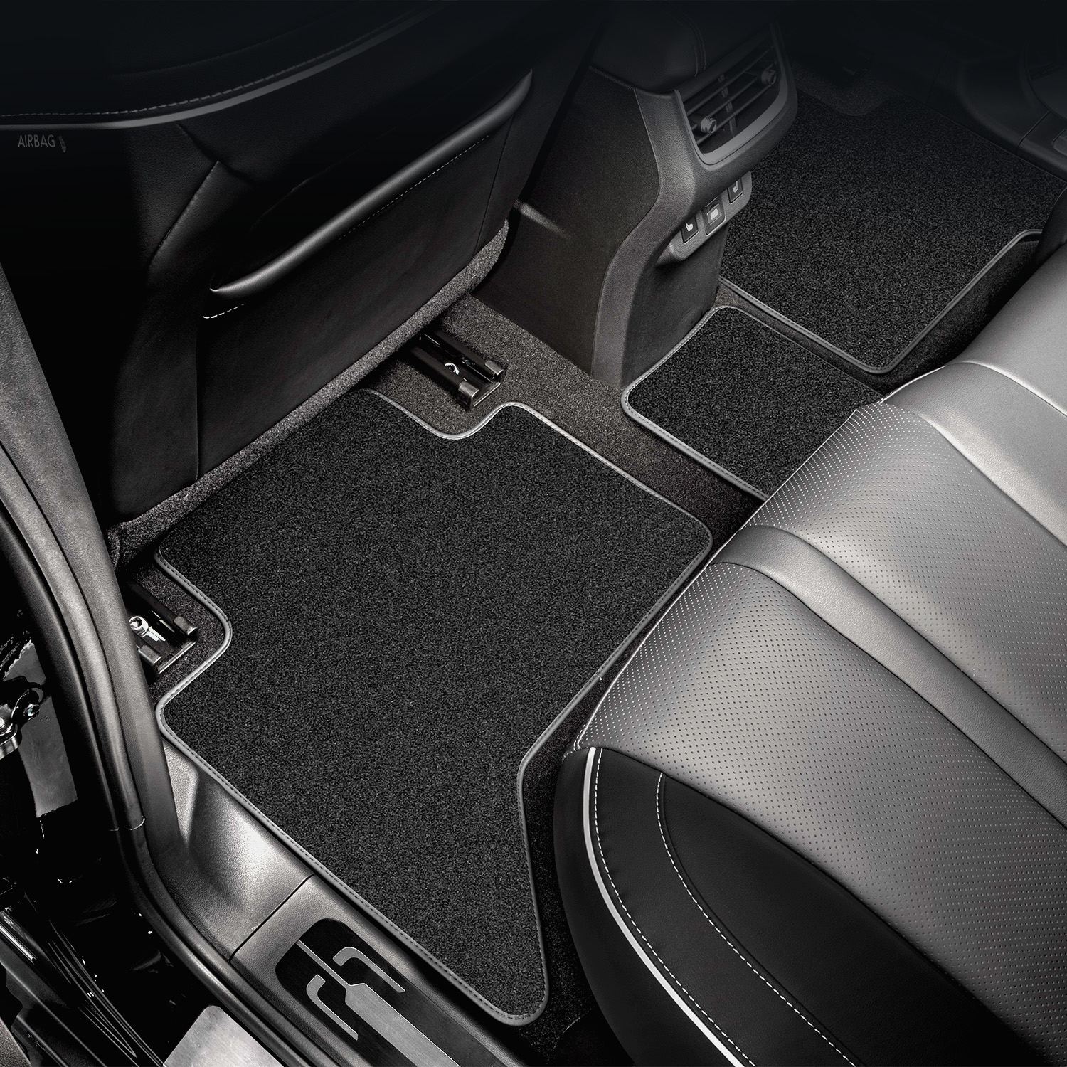 Коврики в салон Klever Premium KIA Sportage (V) 2021-, Внед. 5 дв., 5шт (текстиль) / Киа Спортаж