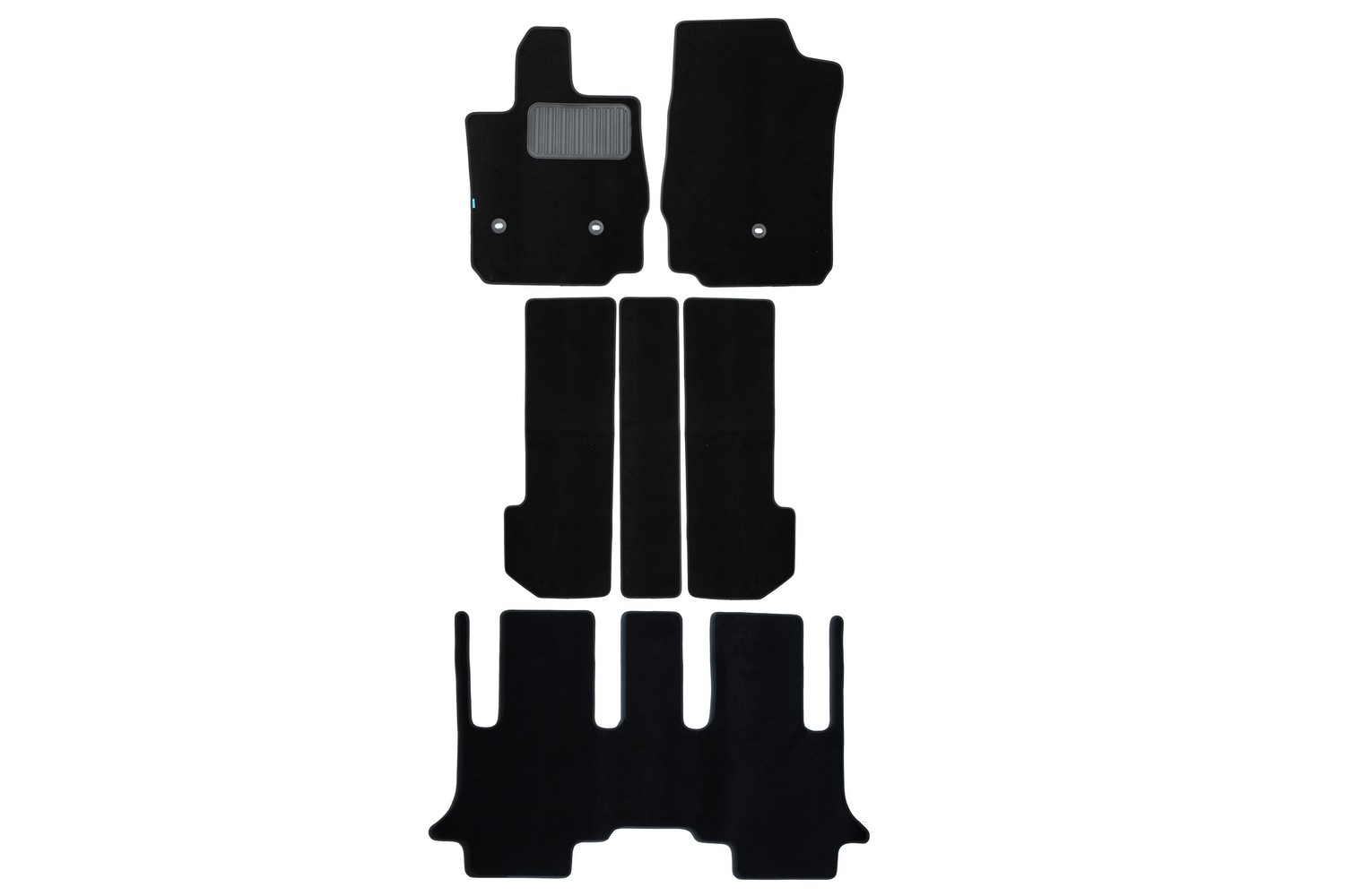 Коврики в салон Klever Premium TOYOTA Alphard 2015-2017, 2017-, Мв., 6 шт. (текстиль) / Тойота Альфард