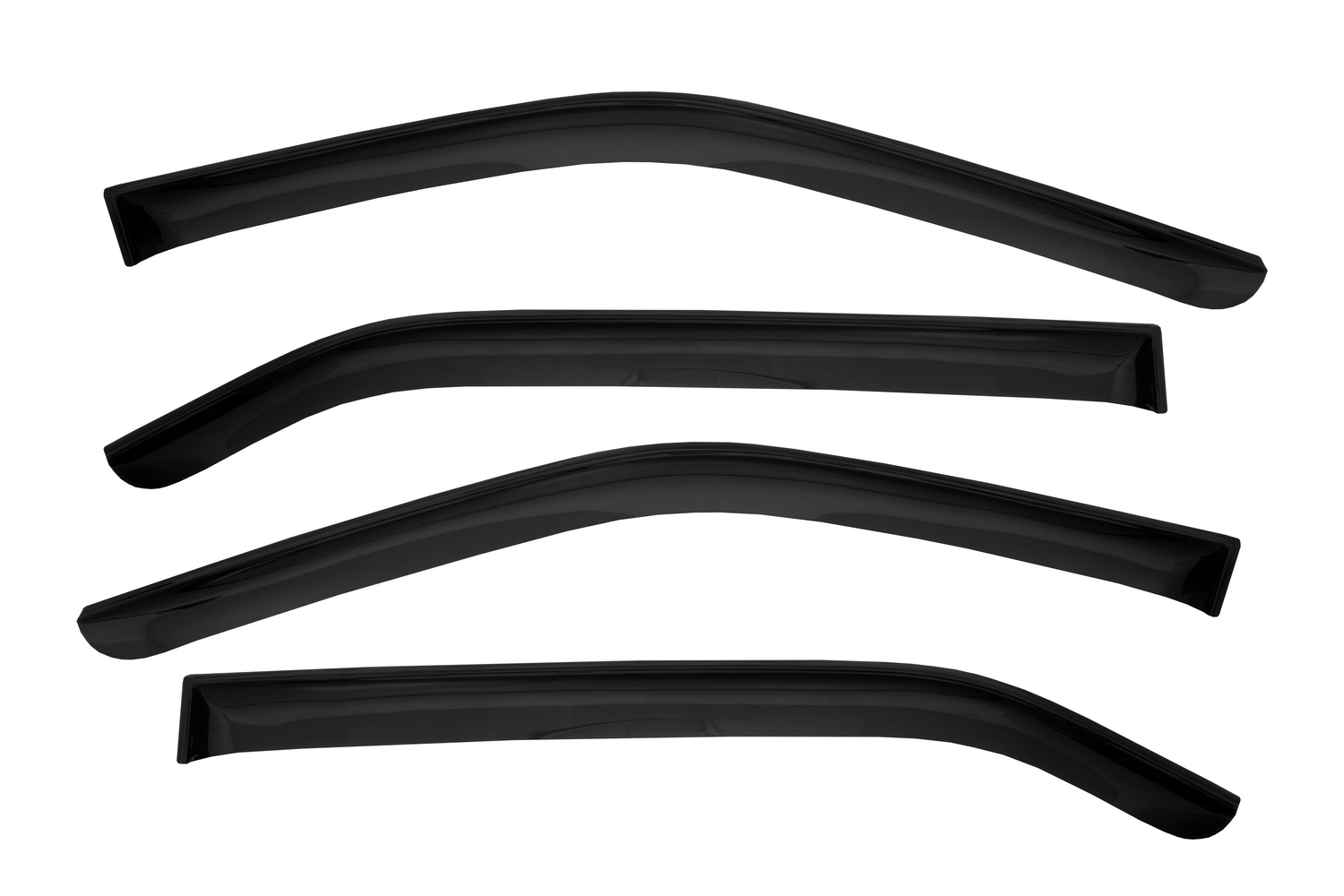 Дефлектор окон (НАКЛАДНОЙ скотч 3М) 4 шт., для MITSUBISHI ECLIPSE CROSS 2017-, кроссовер / Митсубиси Эклипс Кросс