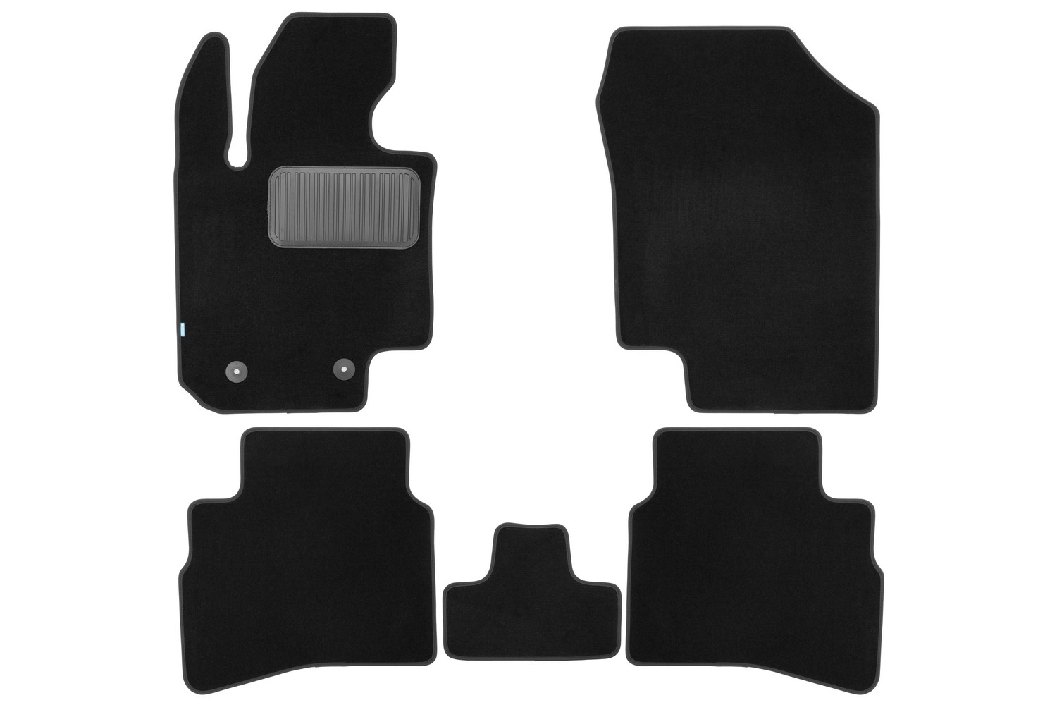 Коврики в салон Klever Premium Москвич 3 2022- Внед. 5 дв., 5шт (текстиль)