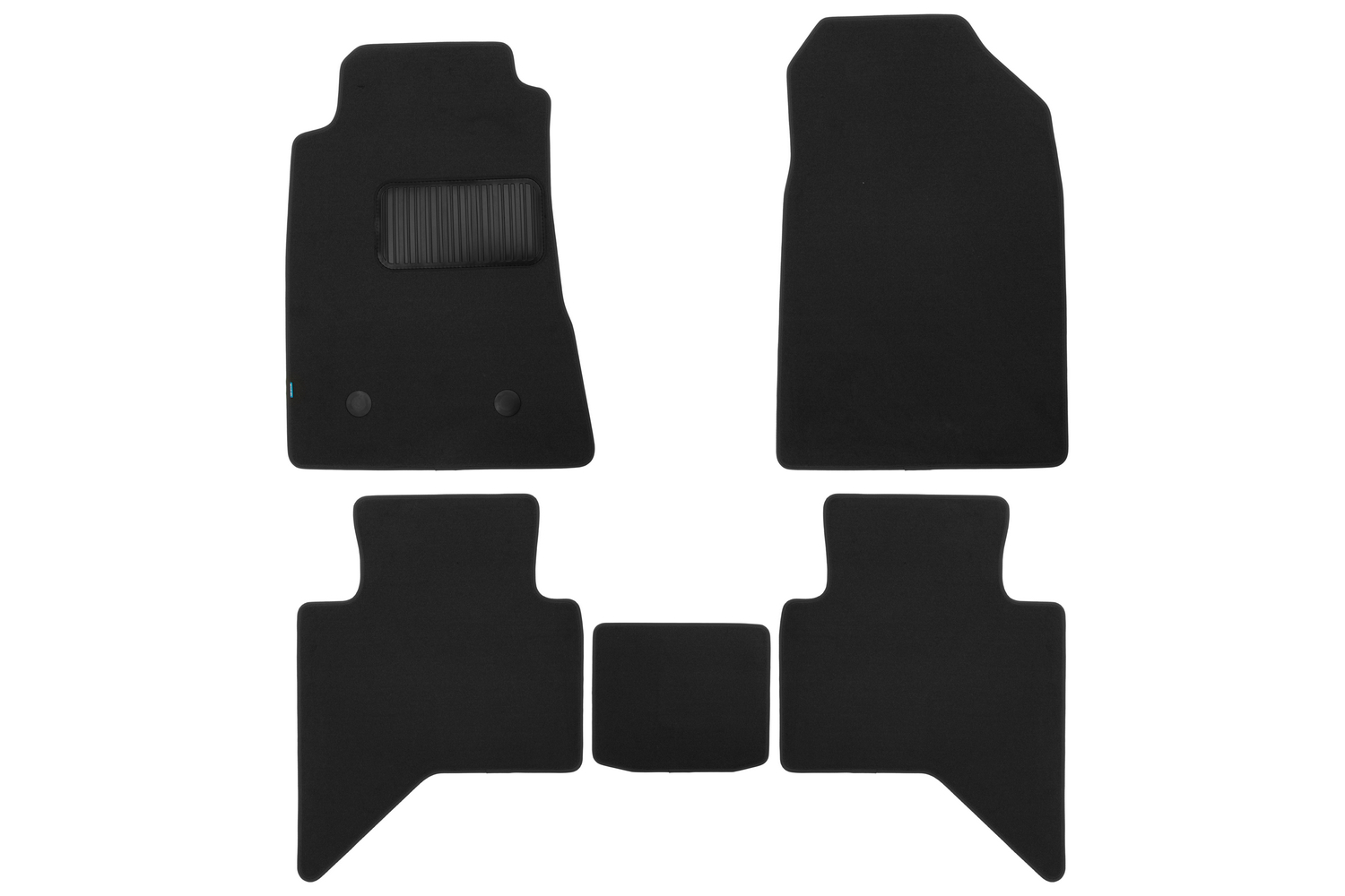 Коврики в салон Klever Premium ISUZU D-Max 2012-2018, 2019-, пикап, 5 шт. (текстиль) / Исузу Д-макс