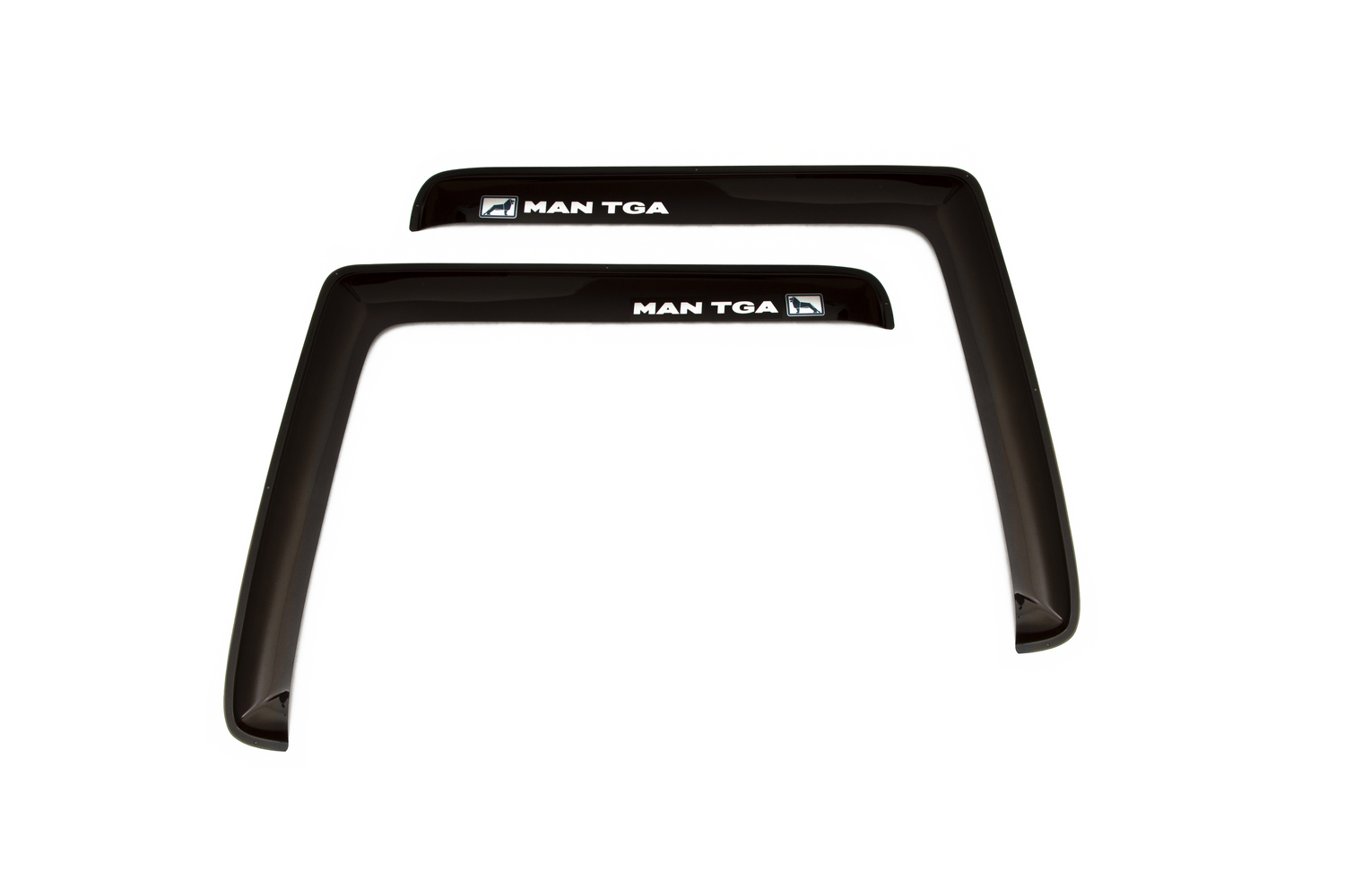 Дефлекторы окон для MAN TGA 2000-2011 дымка (2 шт.), накладной / Ман ТГА