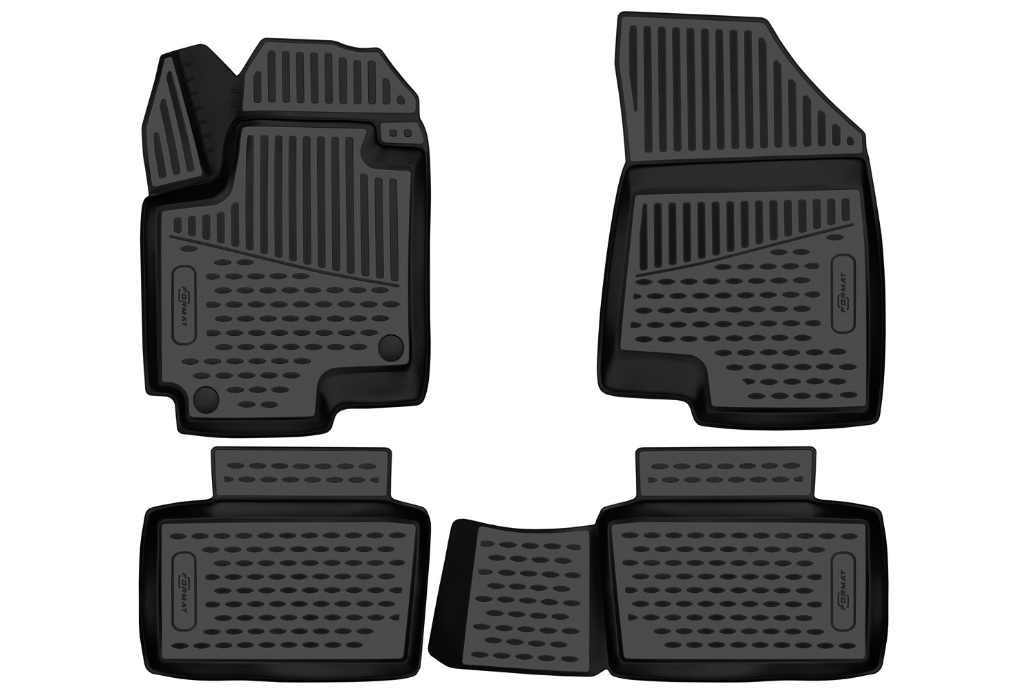 Коврики 3D в салон для CHANGAN CS35PLUS, 2018-, 4шт. (ПУ, повышенная износостойкость) / Чанган СиЭс 35 плюс