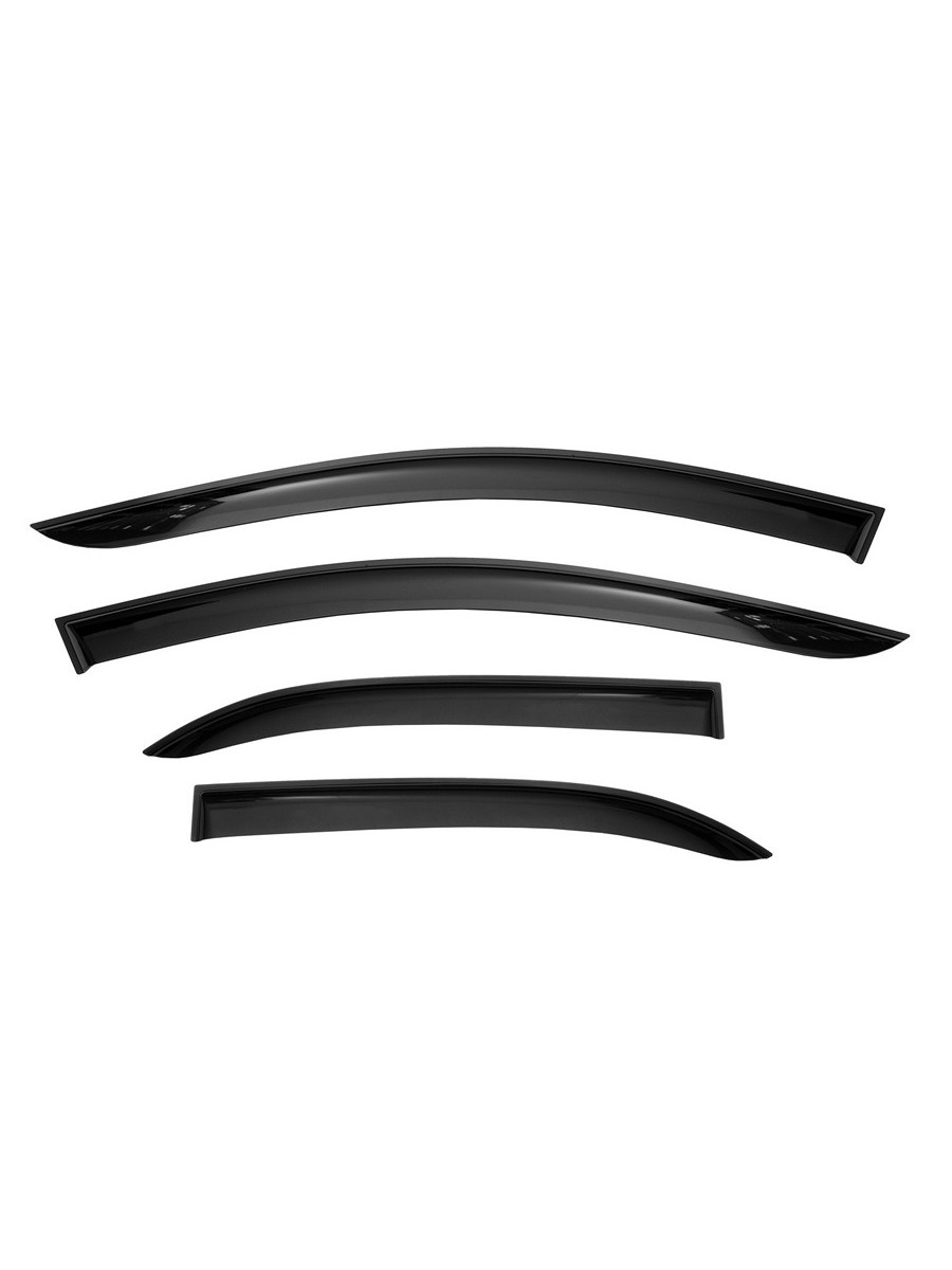 Дефлекторы окон Vinguru TOYOTA Camry 2020- /накладные/скотч /к-т 4 шт./литьевой поликарбонат / Тойота Камри