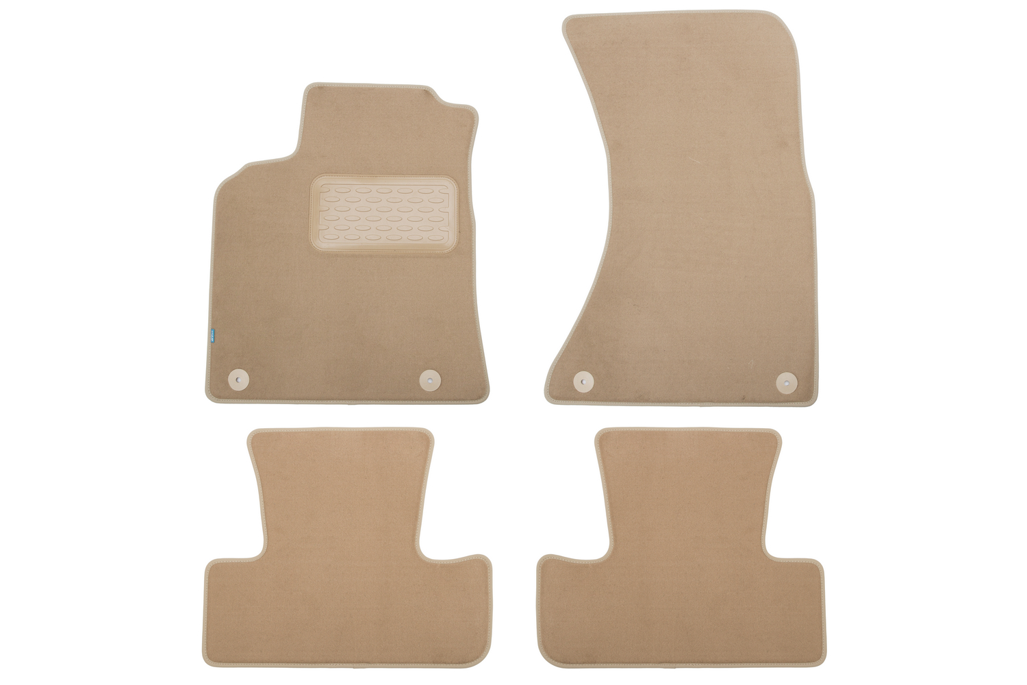 Коврики в салон Klever Premium AUDI Q5 АКПП 2008-2012, 2012-2017, внед., 4 шт. (текстиль, бежевые) / Ауди Ку5