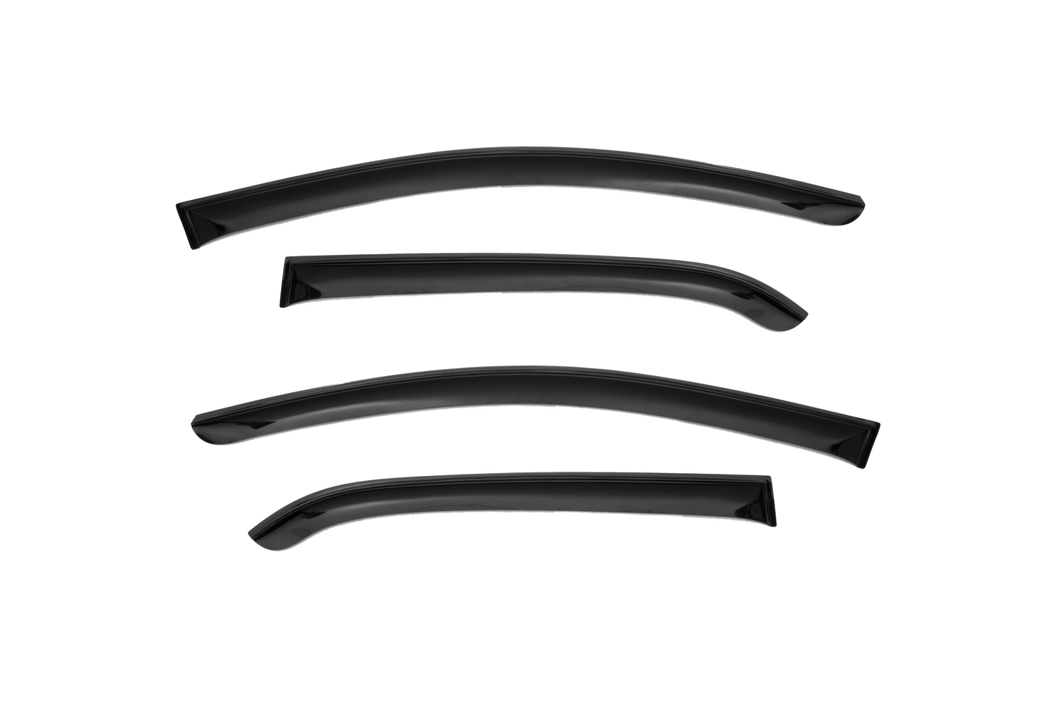 Дефлектор окон (НАКЛАДНОЙ скотч 3М) 4 шт., для KIA PICANTO III 2017-, хэтчбек / Киа Пиканто