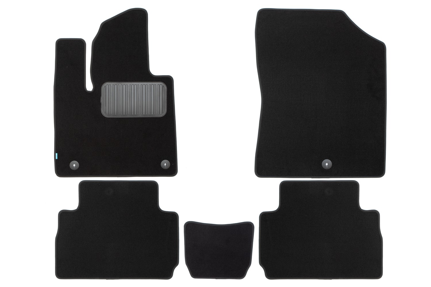 Коврики в салон Klever Premium HYUNDAI Santa Fe 2021-, кросс., 5 мест, 5 шт. (текстиль) / Хендай Санта Фе