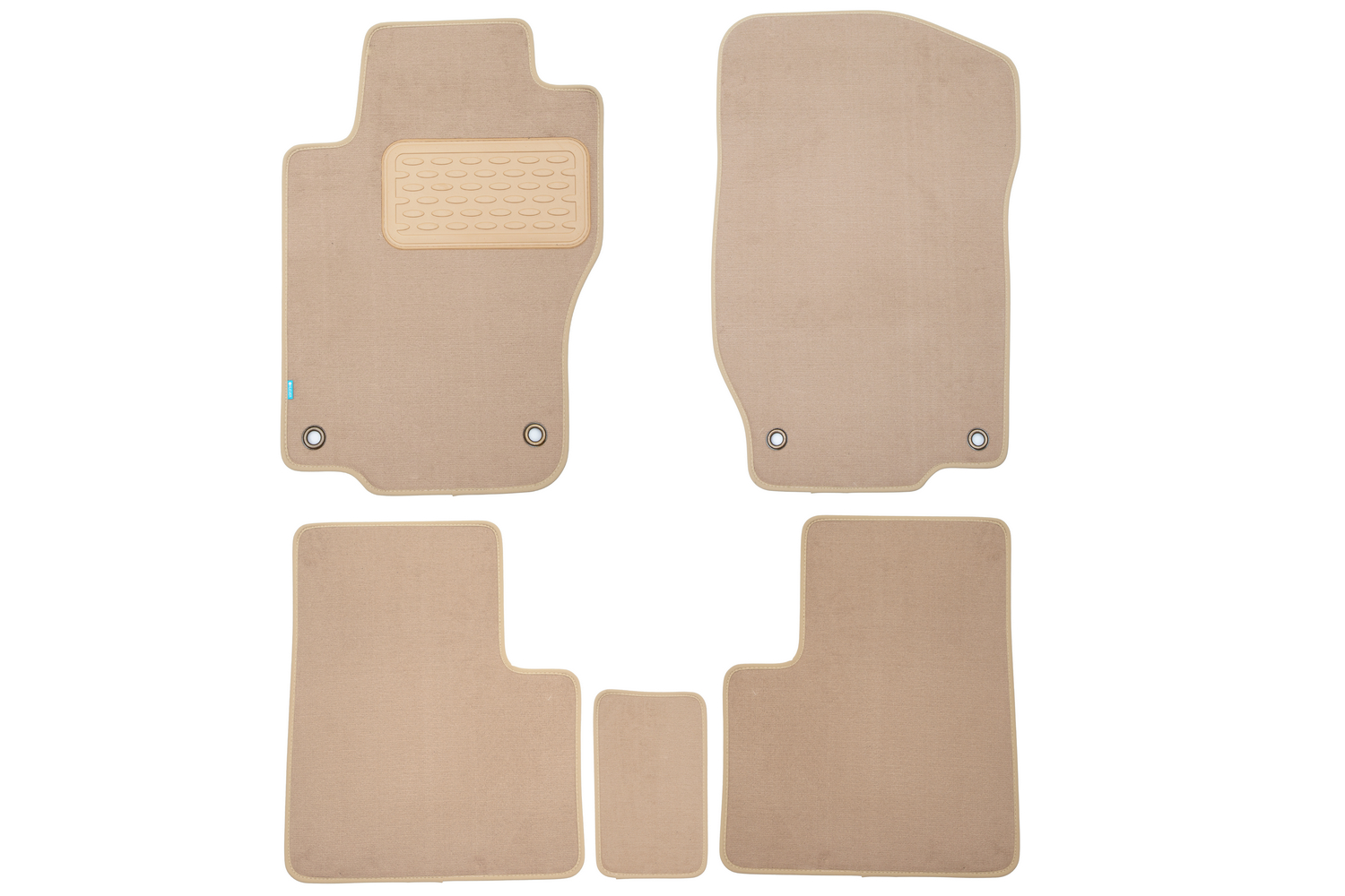 Коврики в салон Klever Premium MERCEDES-BENZ GL-Class X164 2006-2009, 2009-2012, внед., 5 шт. (текстиль, бежевые) / Мерседес Бенц GL класс