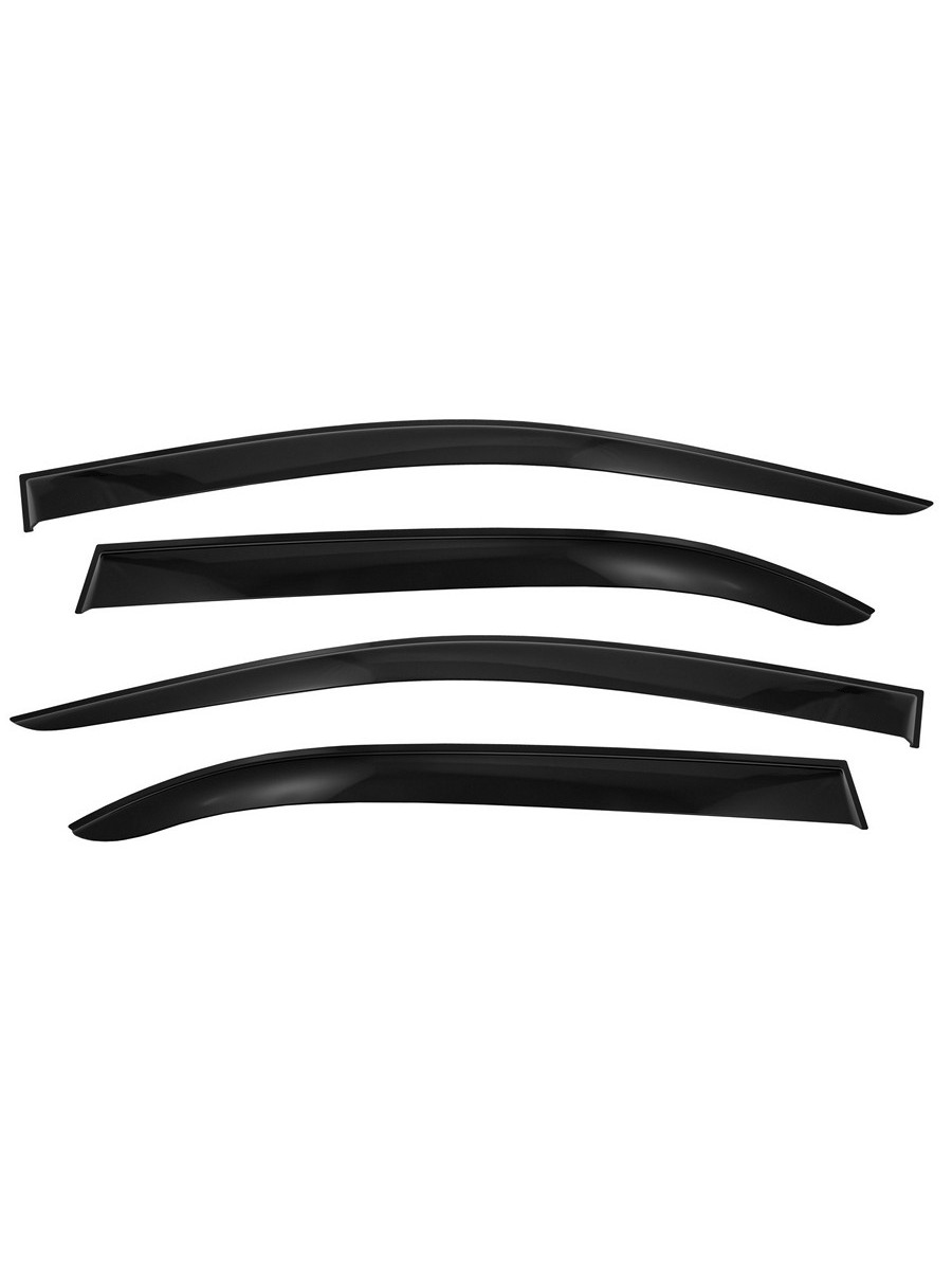 Дефлекторы окон Vinguru CHEVROLET Сobalt 2011-2016 /сед/накладные/скотч/к-т 4 шт./литьевой поликарбонат / Шевроле Кобальт