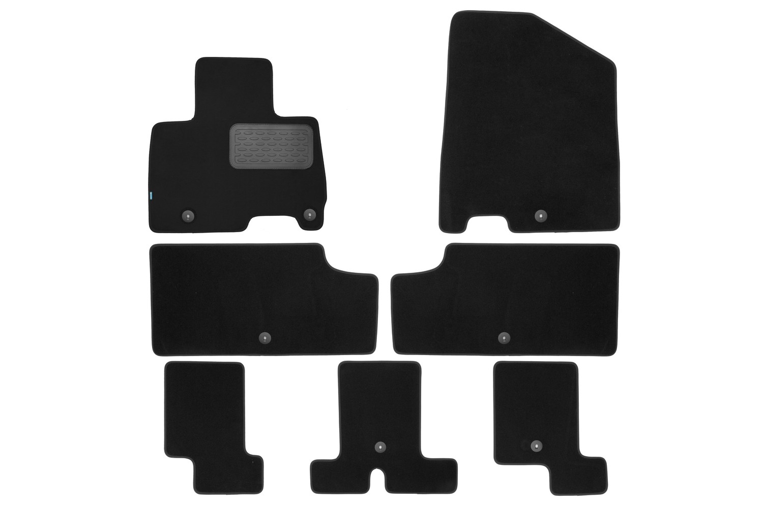 Коврики в салон KLEVER Premium подходит для KIA Carnival Premium+ 7 мест, 2020-, мв, 7шт.(текстиль) / Киа Карнивал