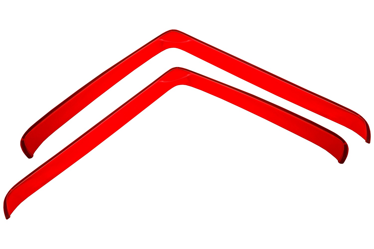 Дефлекторы окон для SITRAK С7H 2023- красный (2 шт.), накладной / Ситрак С7Н