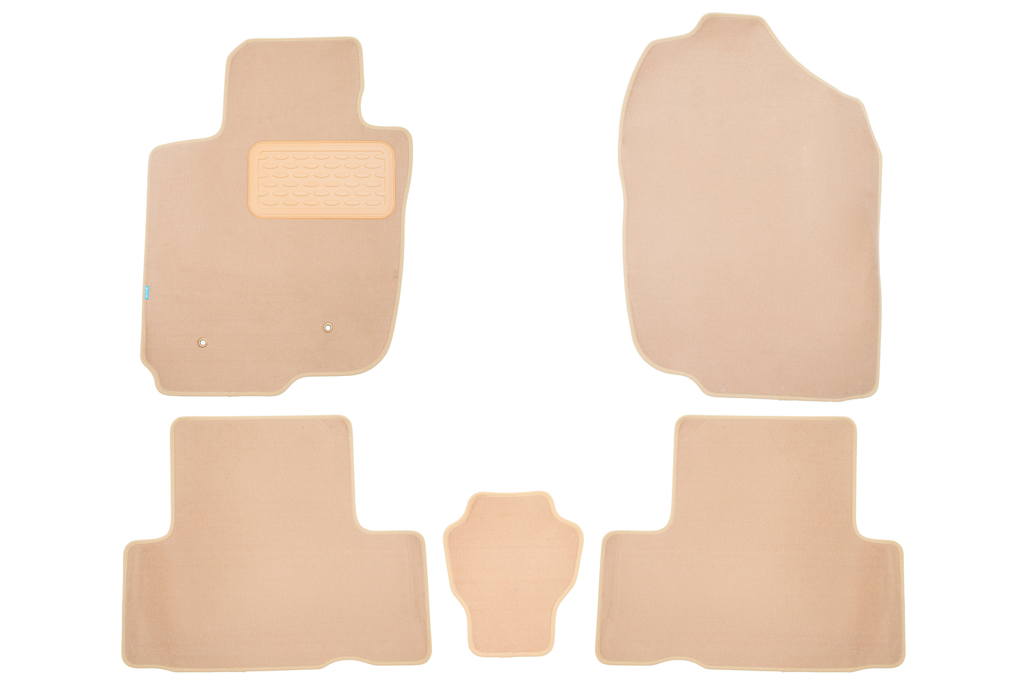 Коврики в салон Klever Premium TOYOTA Rav 4 5D АКПП 2005-2010, ун., 5 шт. (текстиль, бежевые) / Тойота Рав 4