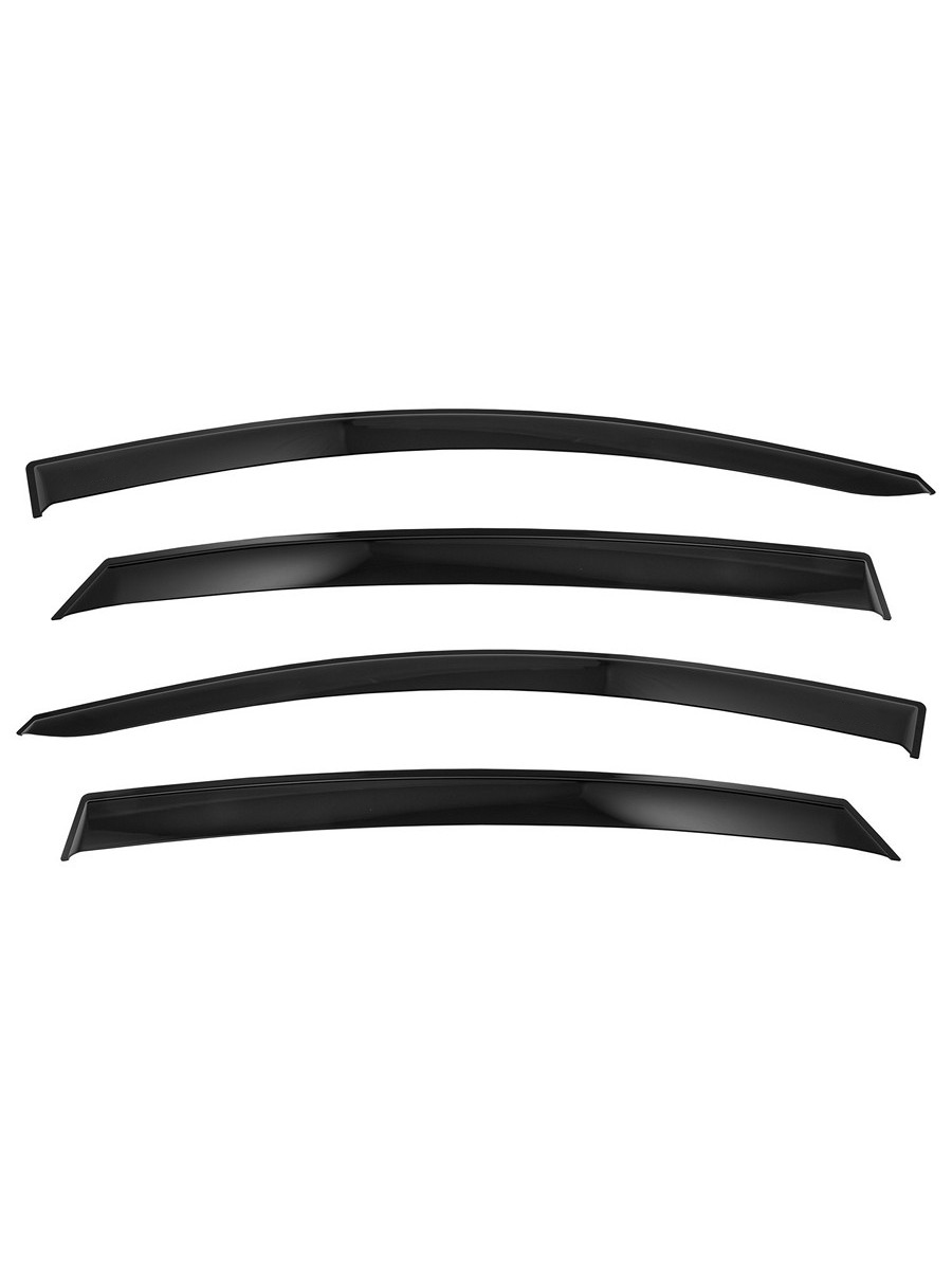Дефлекторы окон Vinguru NISSAN Almera 2012-2018 /сед/накладные/скотч/к-т 4 шт./литьевой поликарбонат / Ниссан Альмера