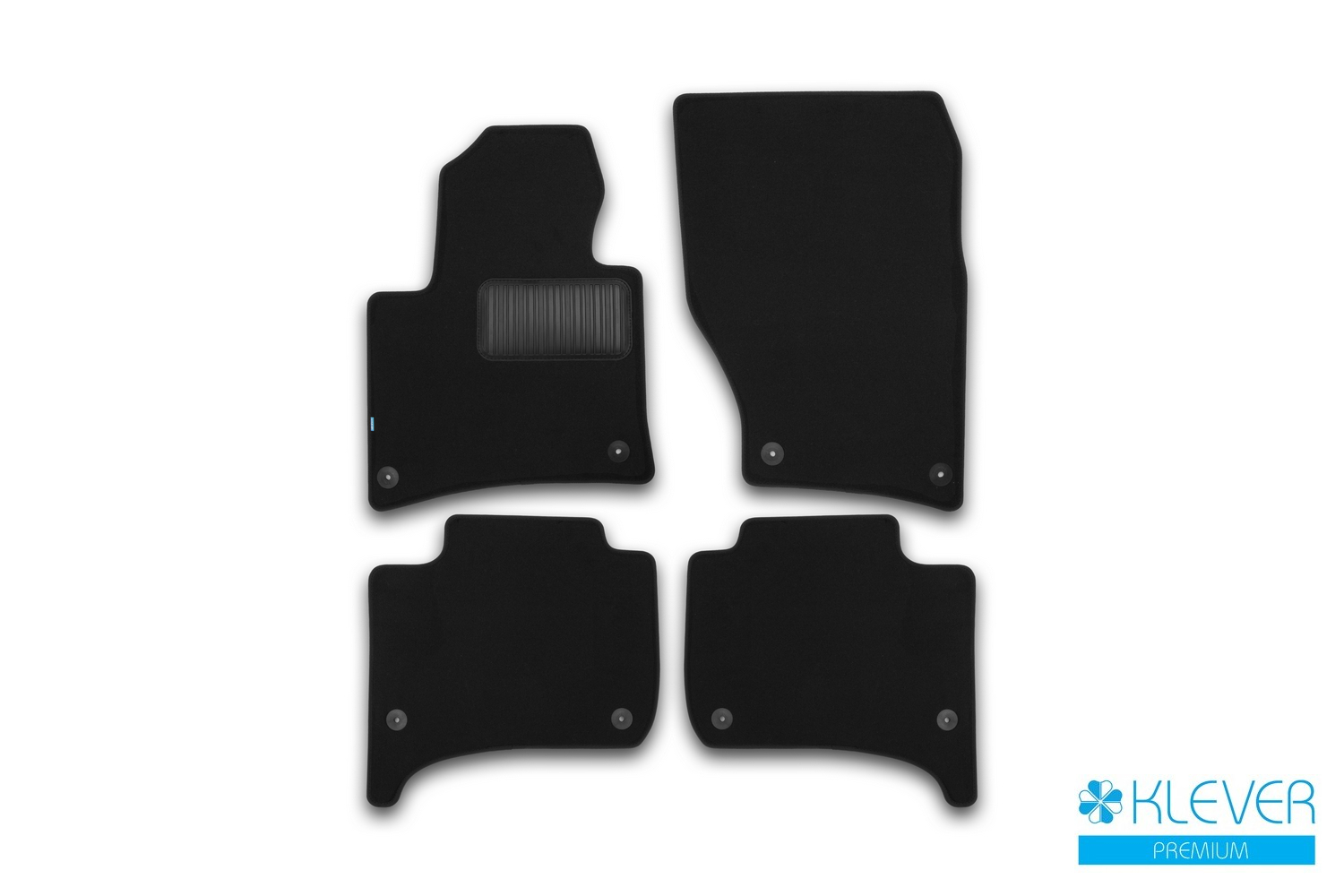 Коврики в салон Klever Premium VOLKSWAGEN Touareg 2010-2014, 2014-2018, внед., 4 шт. (текстиль) / Фольксваген Туарег