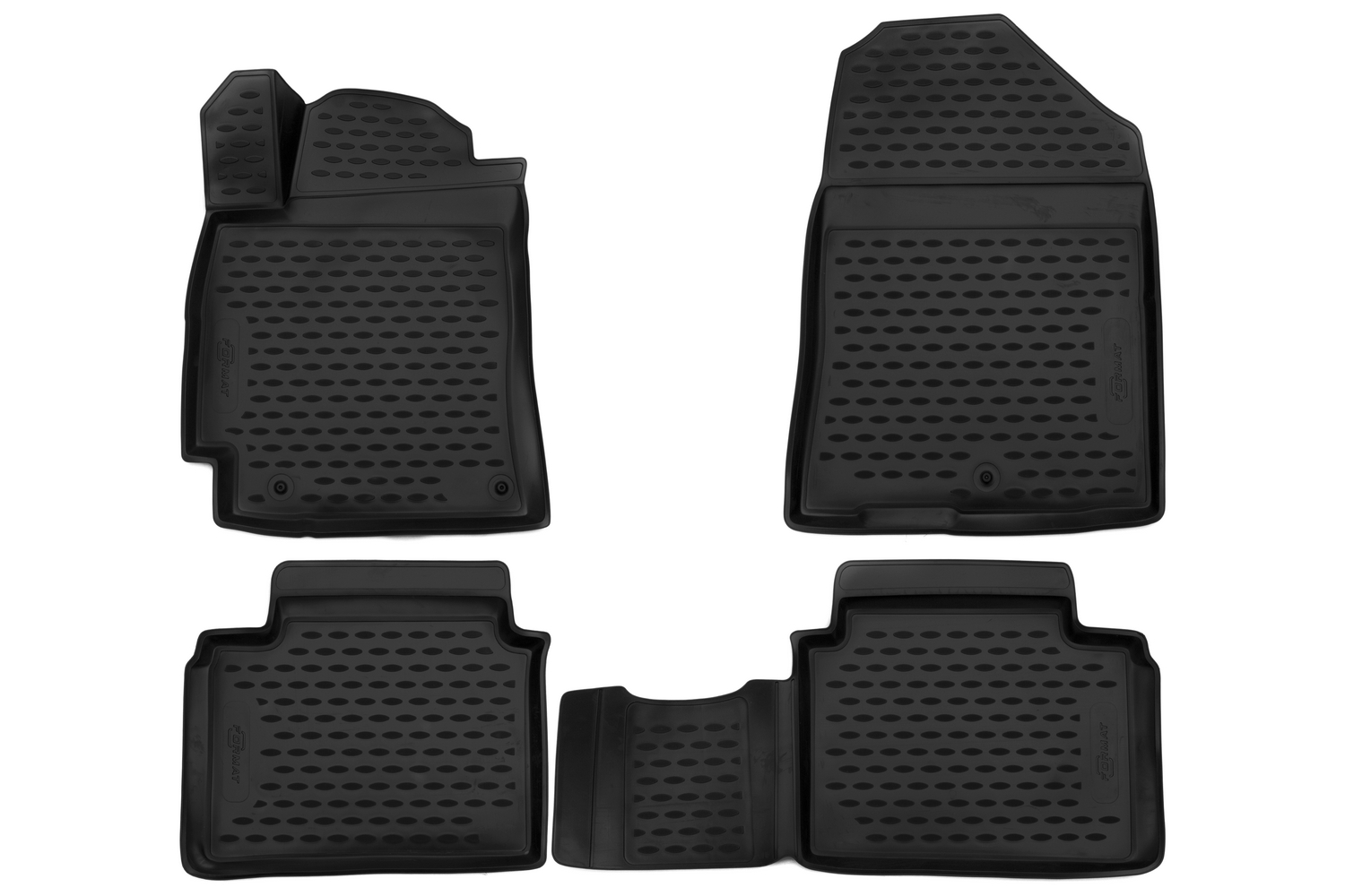 Коврики 3D в салон HYUNDAI Elantra, 05/2016-, 4 шт. (ПУ, повышенная износостойкость) / Хендай Элантра