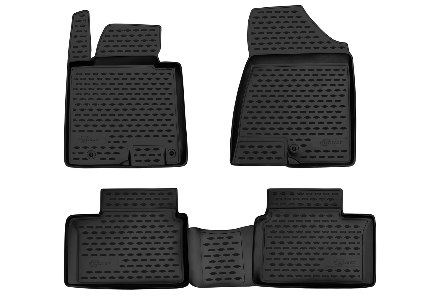 Коврики в салон KIA Cee'd (II), 2012-2018, 4 шт. (ПУ, повышенная износостойкость) / Киа Сид