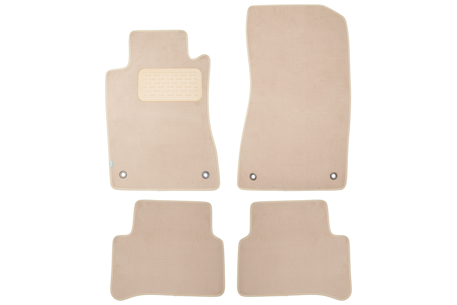 Коврики в салон Klever Premium MERCEDES-BENZ E-Class W211 АКПП 2002-2006, 2006-2009, сед., 4 шт. (текстиль, бежевые) / Мерседес Бенц Е класс