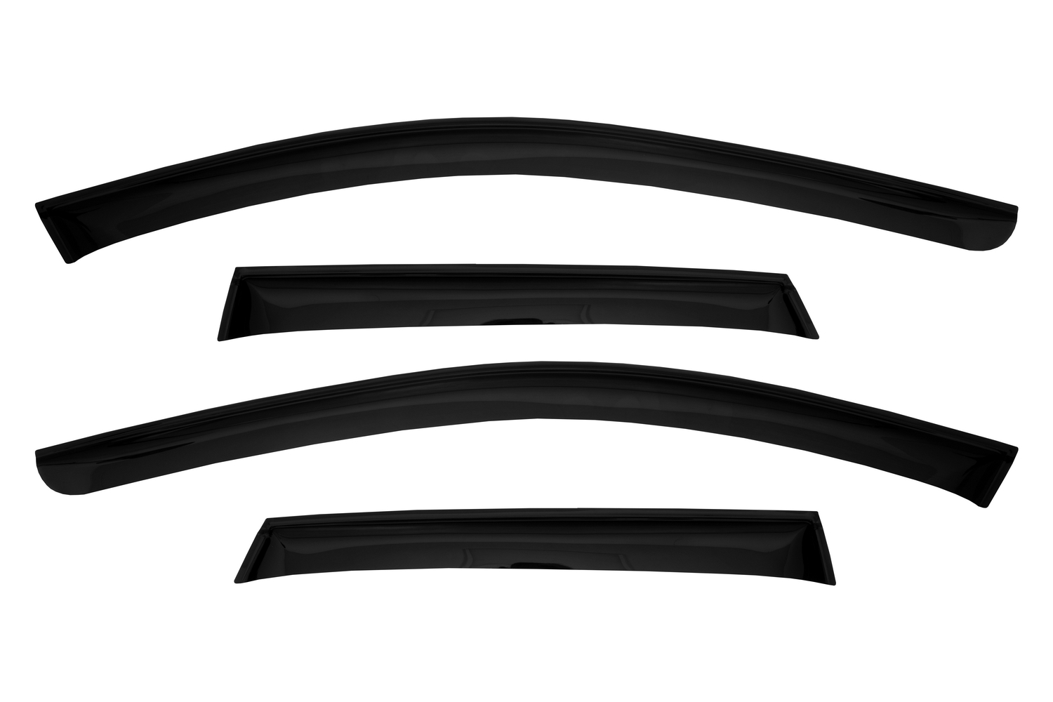 Дефлектор окон (НАКЛАДНОЙ скотч 3М) 4 шт., для VOLVO XC60 II, 2017-, кроссовер / Вольво ХС60