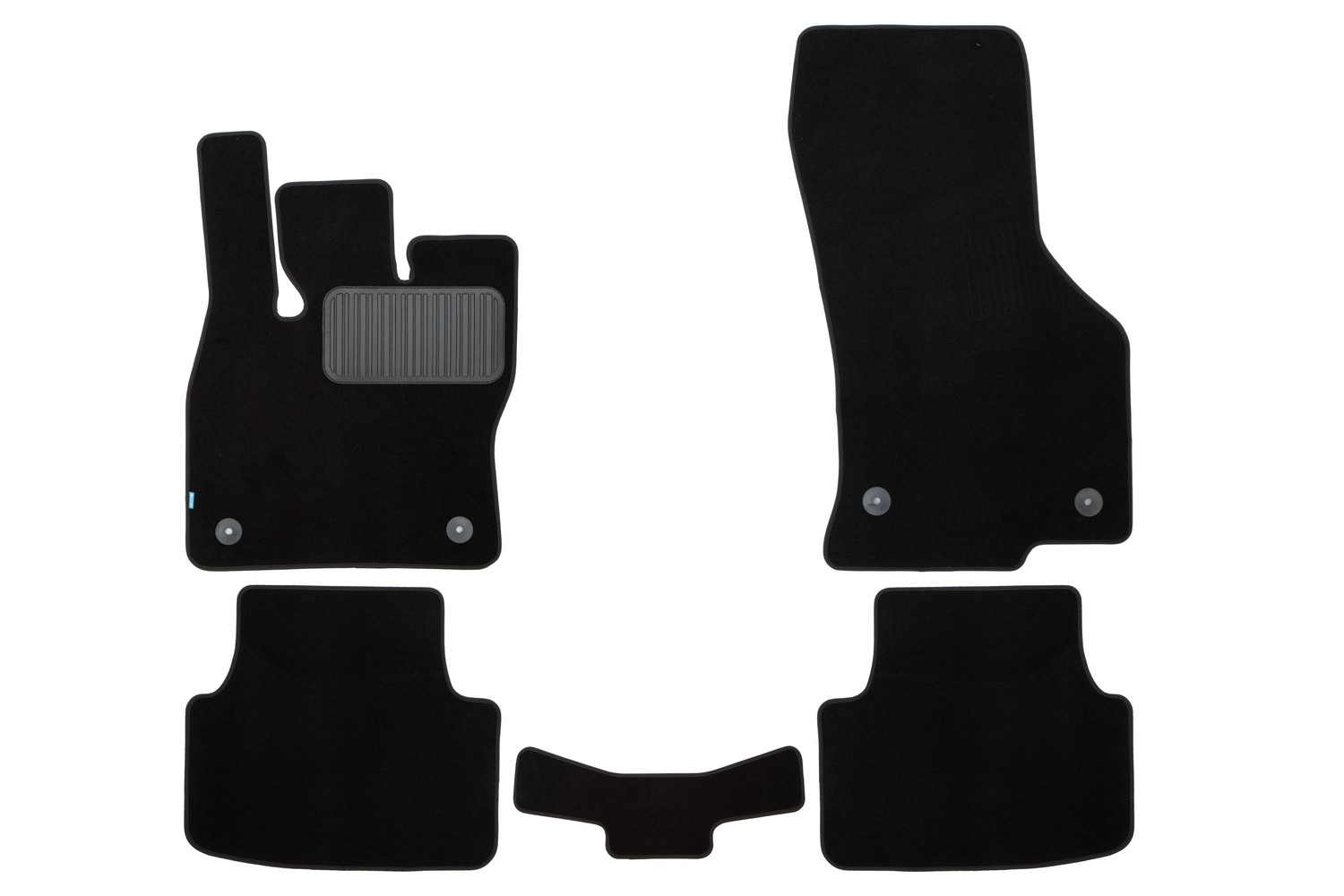 Коврики в салон Klever Premium SKODA Octavia 2013-2017, 2017-2020, сед., 5 шт.(текстиль) / Шкода Октавия