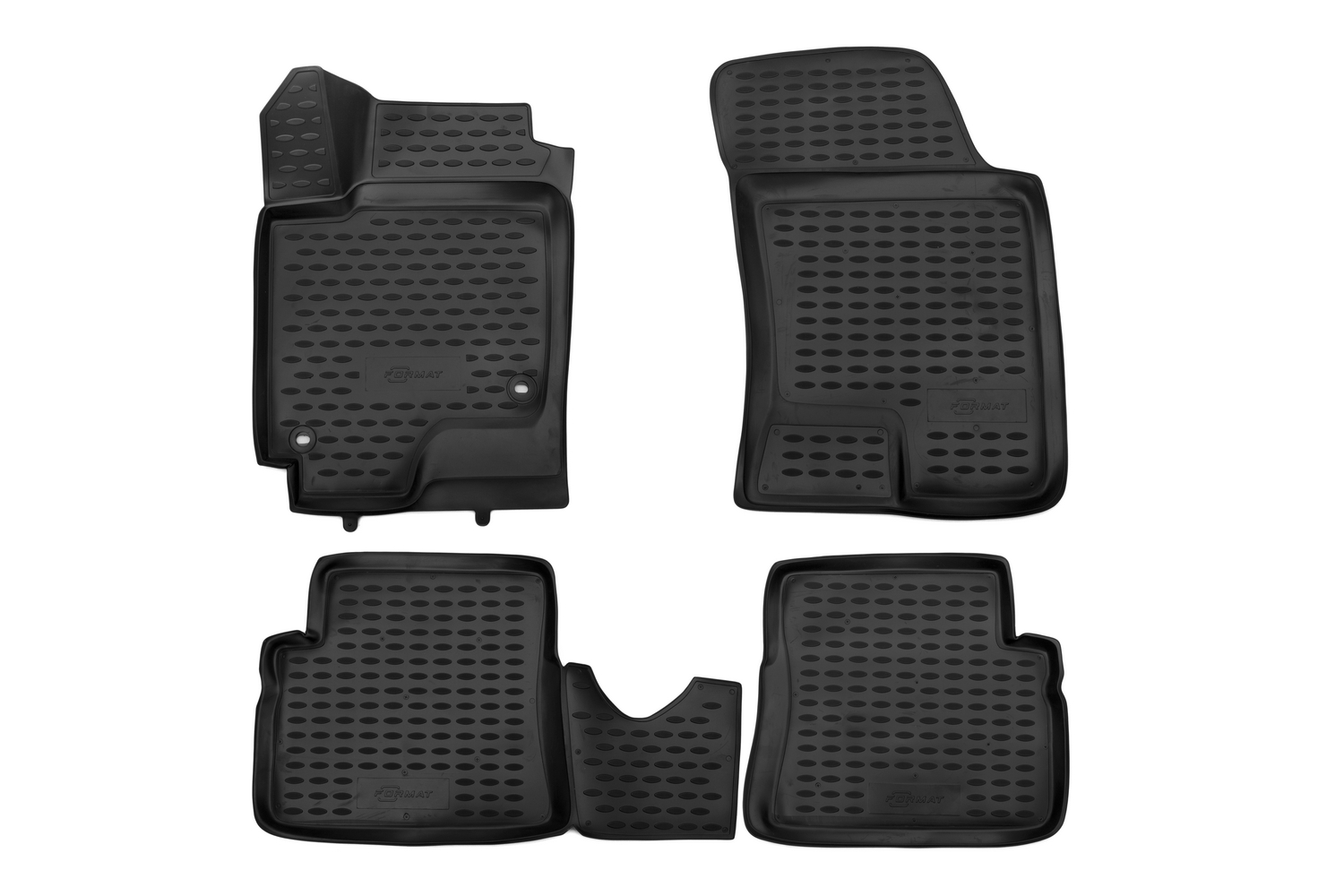 Коврики 3D в салон для HYUNDAI Getz (I, Ir), 2002-2011, 4 шт. (ПУ, повышенная износостойкос / Хендай Гетц