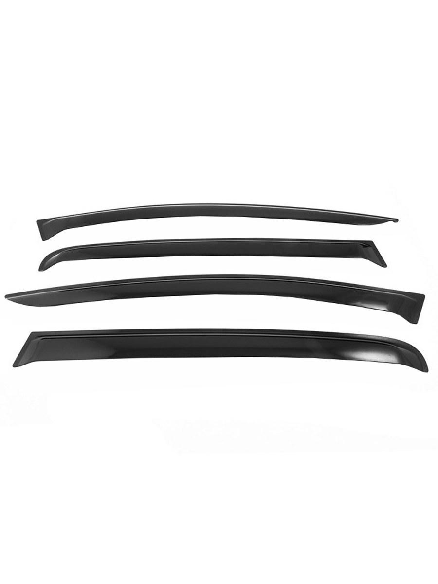 Дефлекторы окон Vinguru PEUGEOT 308 2007-2011 /хетчбек/накладные/скотч/к-т 4 шт./литьевой поликарбонат / Пежо