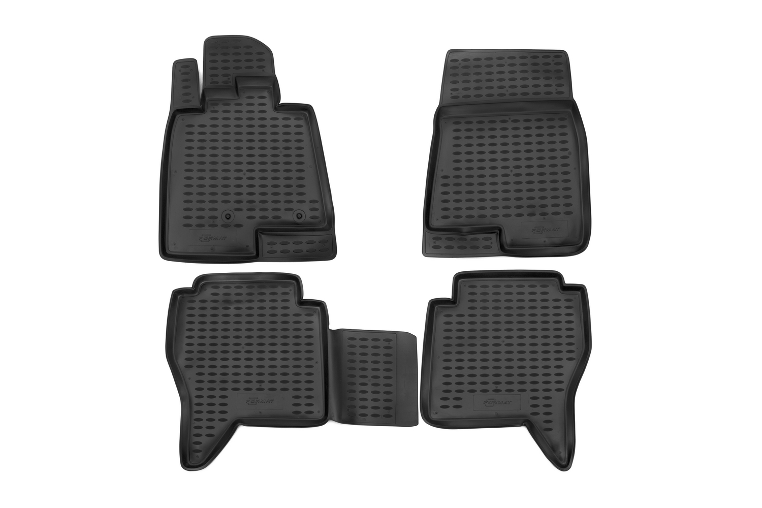 Коврики в салон MITSUBISHI Pajero IV(V80), 2006-, 4 шт. (ПУ, повышенная износостойкость) / Митсубиси Паджеро