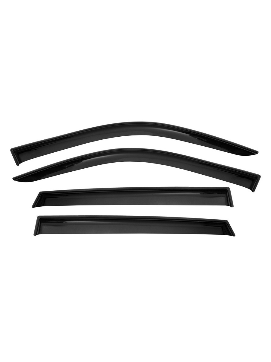 Дефлекторы окон Vinguru Toyota Rav4 2018- /кросс/накладные/скотч/к-т 4 шт./литьевой поликарбонат / Тойота Рав 4