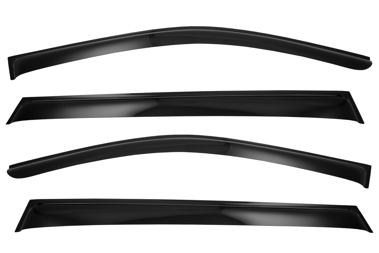 Дефлектор окон (НАКЛАДНОЙ скотч 3М), 4 шт., для EXEED VX, 2021-2023, VX 2023- (рестайлинг) внедорожник / Эксид ВХ