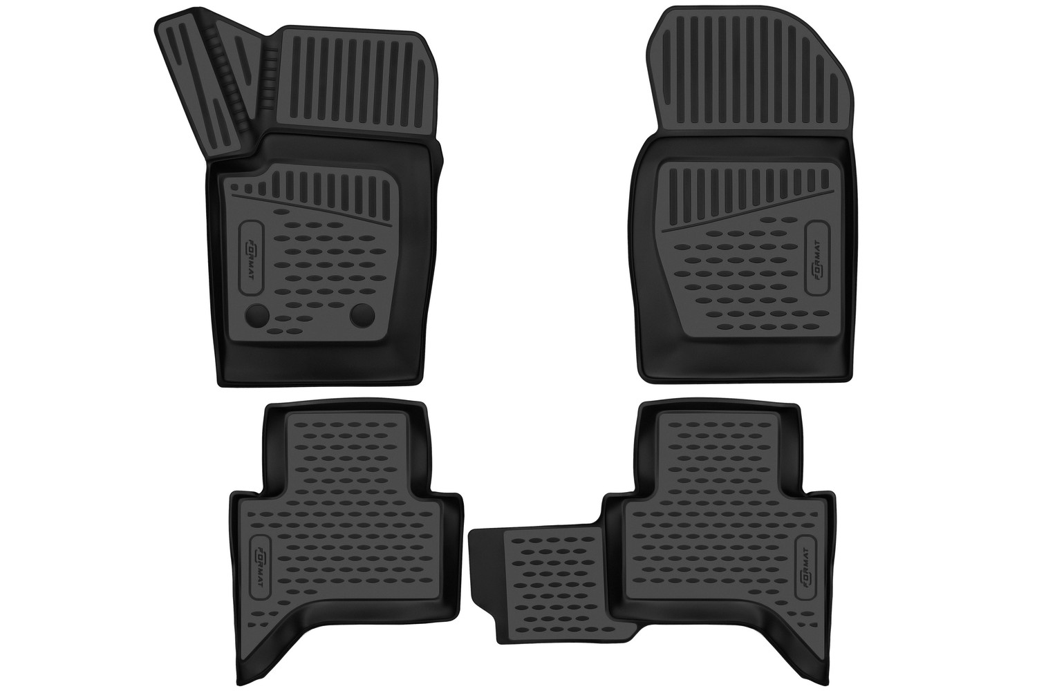 Коврики 3D в салон для TANK 300 2022-, 2025- , 4шт. (ПУ, повышенная износостойкость) / ТАНК