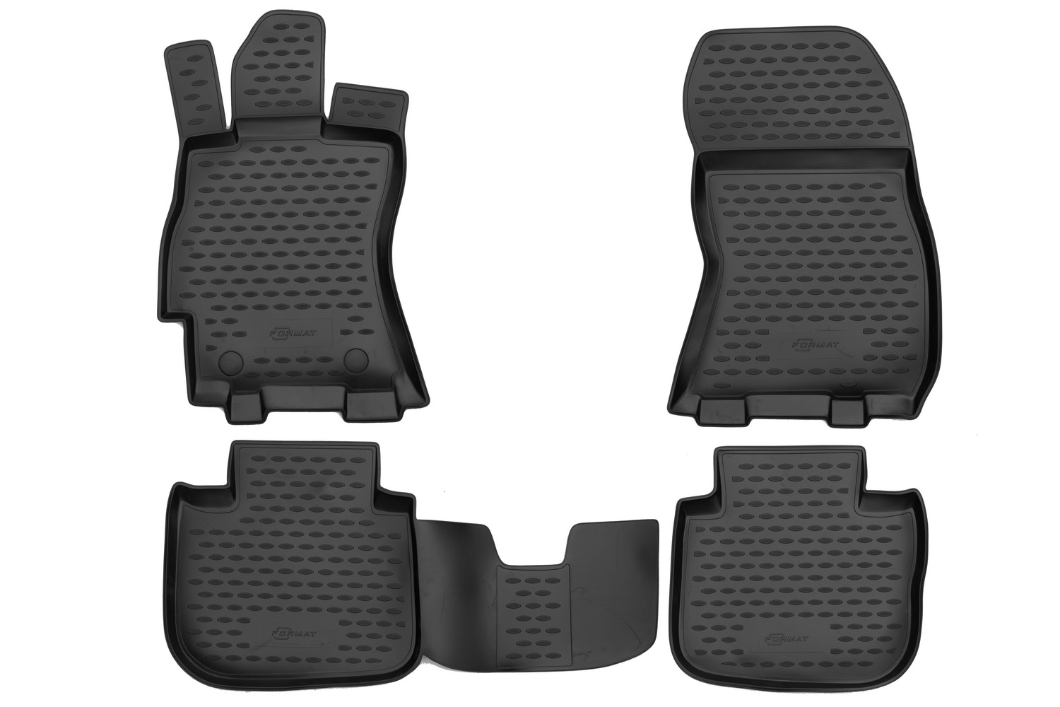 Коврики в салон, для SUBARU Outback  2009-2014, 4 шт. (ПУ, повышенная износостойкость) / Субару Аутбек