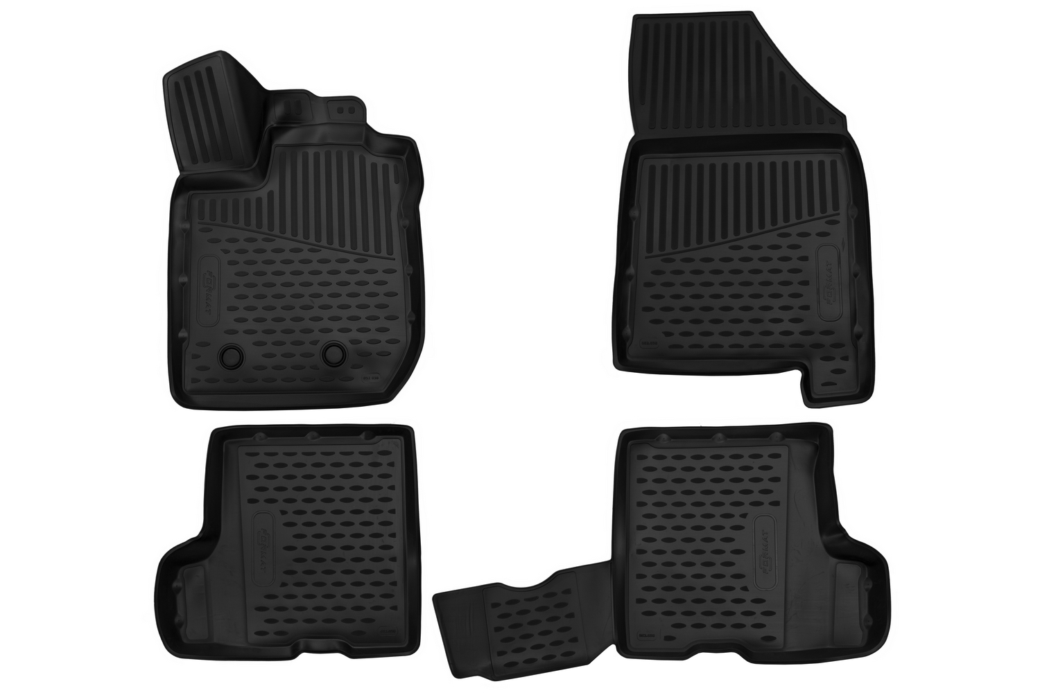 Коврики 3D в салон LADA Xray, 2015-, (компл. с ящиком), 4 шт. (ПУ, повышенная износостойкость) / Лада Иксрей