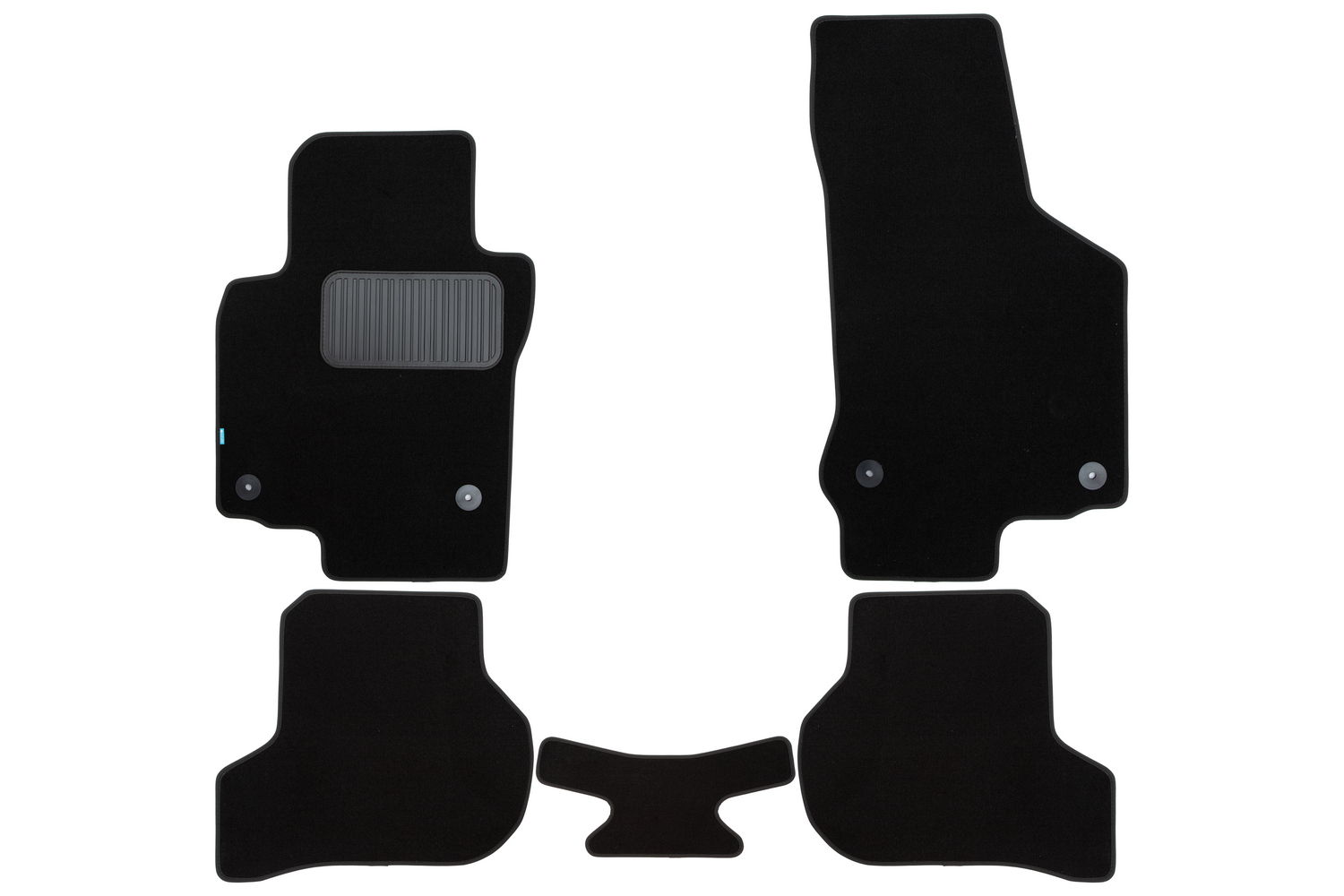 Коврики в салон Klever Premium VOLKSWAGEN Golf GTI 3D 2008-2012, хб., 5 шт. (текстиль) / Фольксваген Гольф