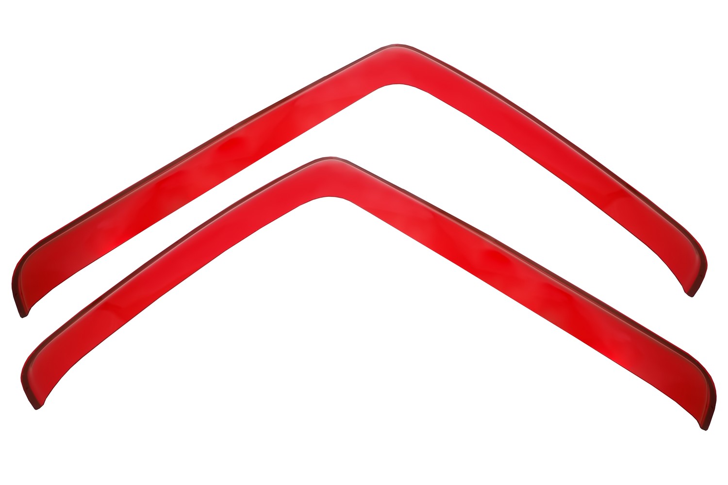 Дефлекторы окон для FAW J7 2023- красный (2 шт.), накладной / ФАВ Джей 7