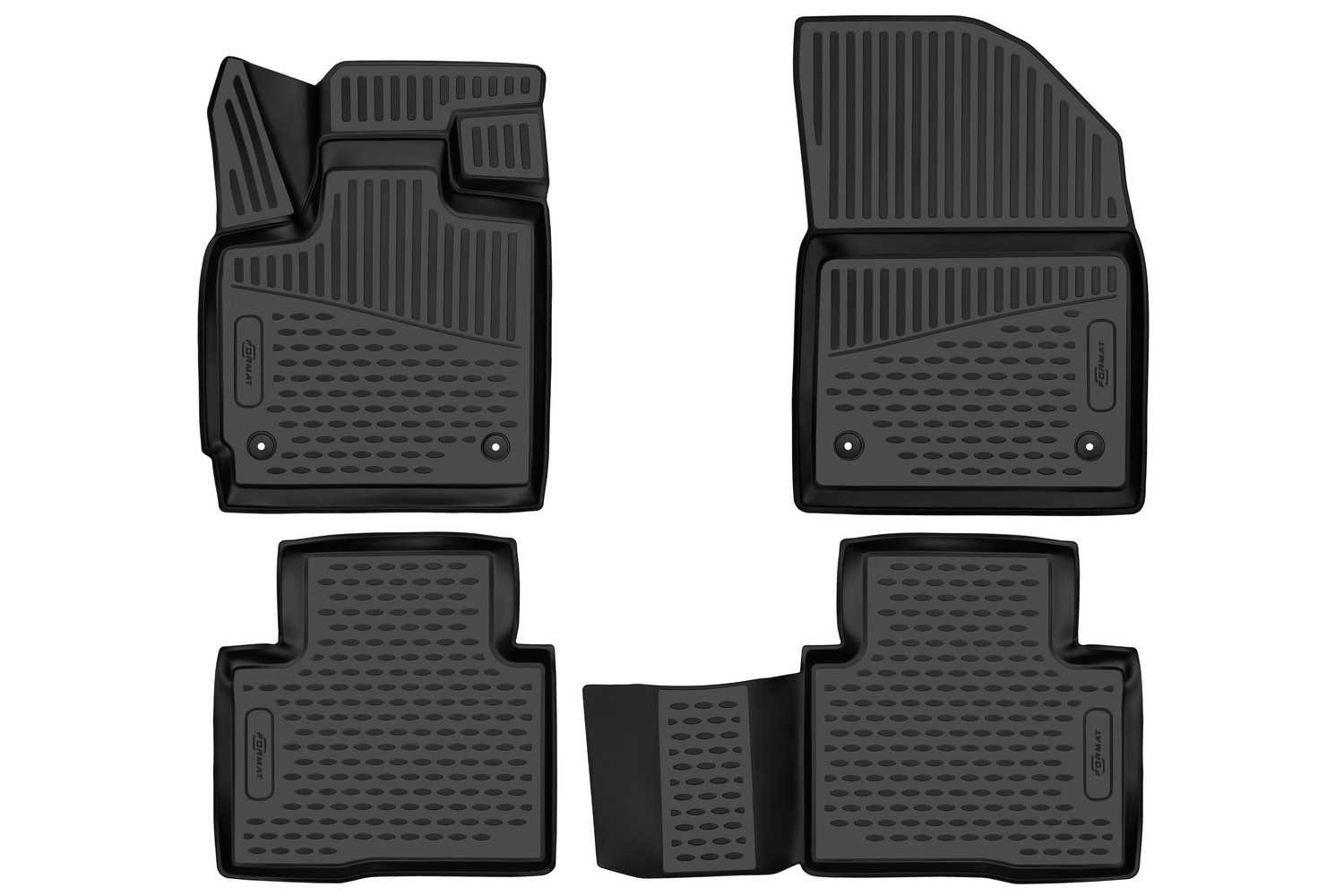 Коврики 3D в салон для EXEED TXL (Iр) 2021-, 4шт. (ПУ, повышенная износостойкость) / Эксид ТХЛ