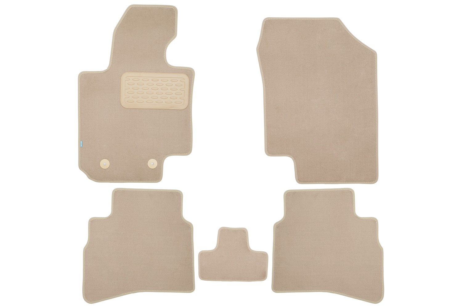 Коврики в салон Klever Premium JAC JS4 2022- внед., 5шт. (текстиль, бежевые) / Джак ДЖИЕС4