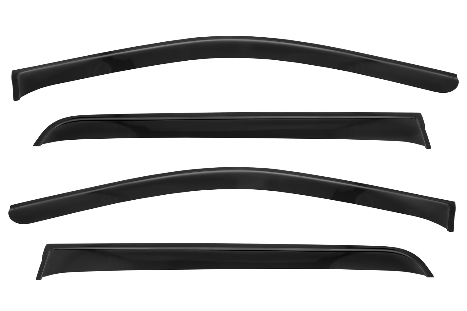 Дефлектор окон (НАКЛАДНОЙ скотч 3М), 4 шт., для DONGFENG DF6, 2021-, кроссовер / Донг Фенг ДФ6 / ДонгФенг ДФ6