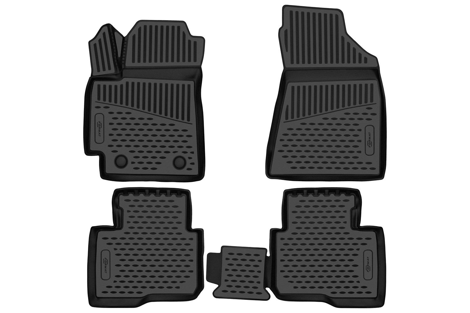 Коврики 3D в салон для CHANGAN Alsvin V7 2023-, 4шт. (ПУ, повышенная износостойкость) / Чанган Алсвин В7