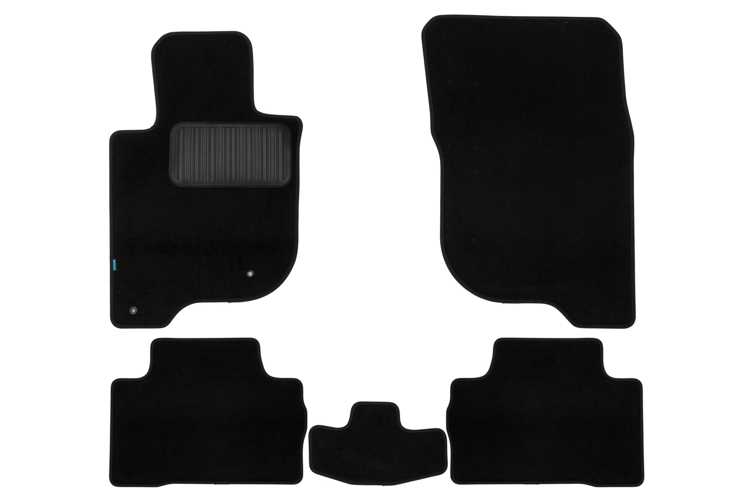 Коврики в салон Klever Premium MITSUBISHI Pajero Sport, 2015-2021, 2019-, кросс., 5 шт. (текстиль) / Митсубиси Паджеро спорт