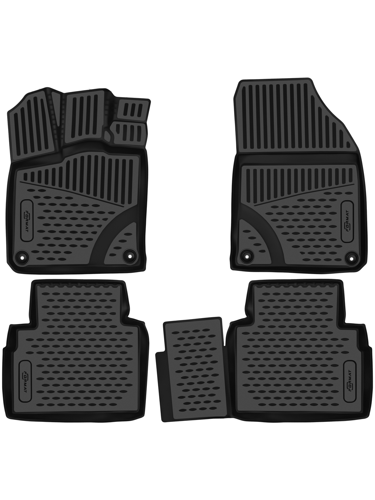 Коврики 3D в салон подходят для GEELY Cityray 2024-, 4шт. (ПУ, повышенная износостойкость) / Джили Ситирэй