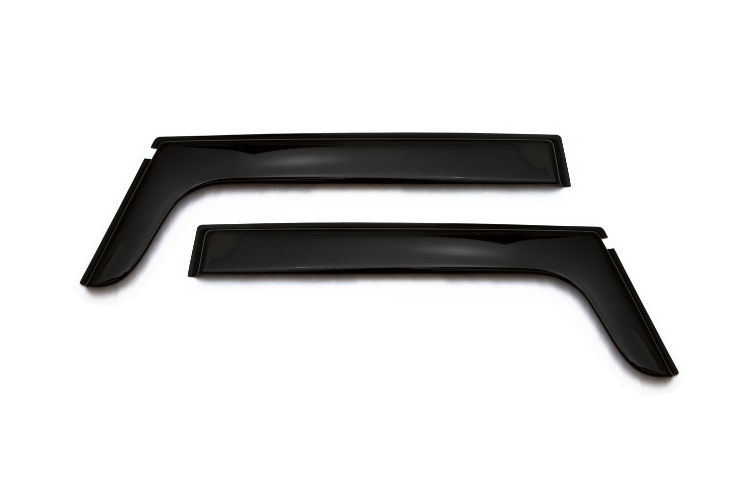 Дефлектор окон 2 шт. для ЕвроКАМАЗ с уголком, накладной, скотч 3М, дымчатый