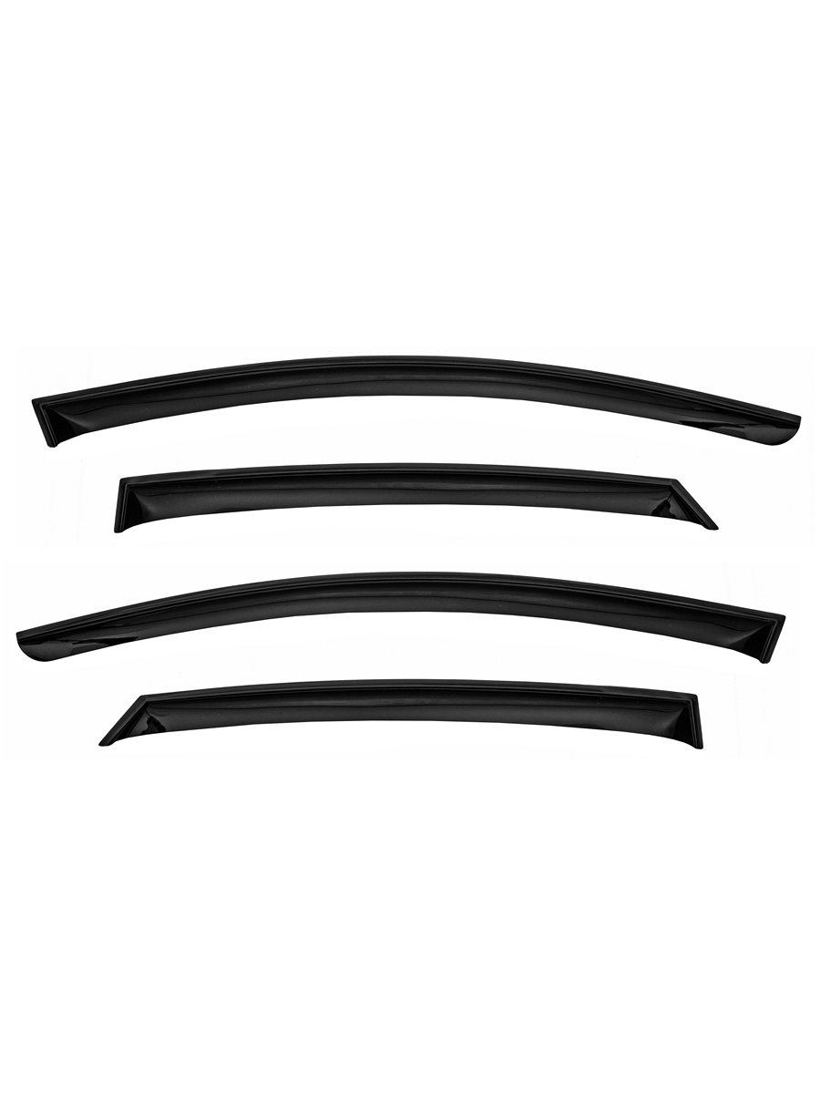 Дефлектор окон (НАКЛАДНОЙ скотч 3М) 4 шт. для HYUNDAI SOLARIS I 2010-2017 седан / Хендай Солярис