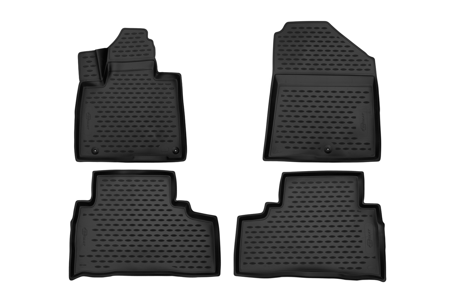 Коврики 3D в салон KIA Sorento Prime, 2015-, 5/7 мест, 4 шт. (ПУ, повышенная износостойкость) / Киа Соренто