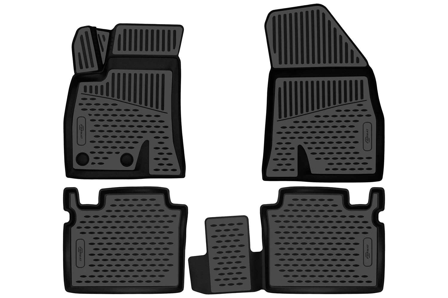 Коврики 3D в салон для CHERY Arrizo 8 2022-, седан, 4шт. (ПУ, повышенная износостойкость) / Черри Арризо 8