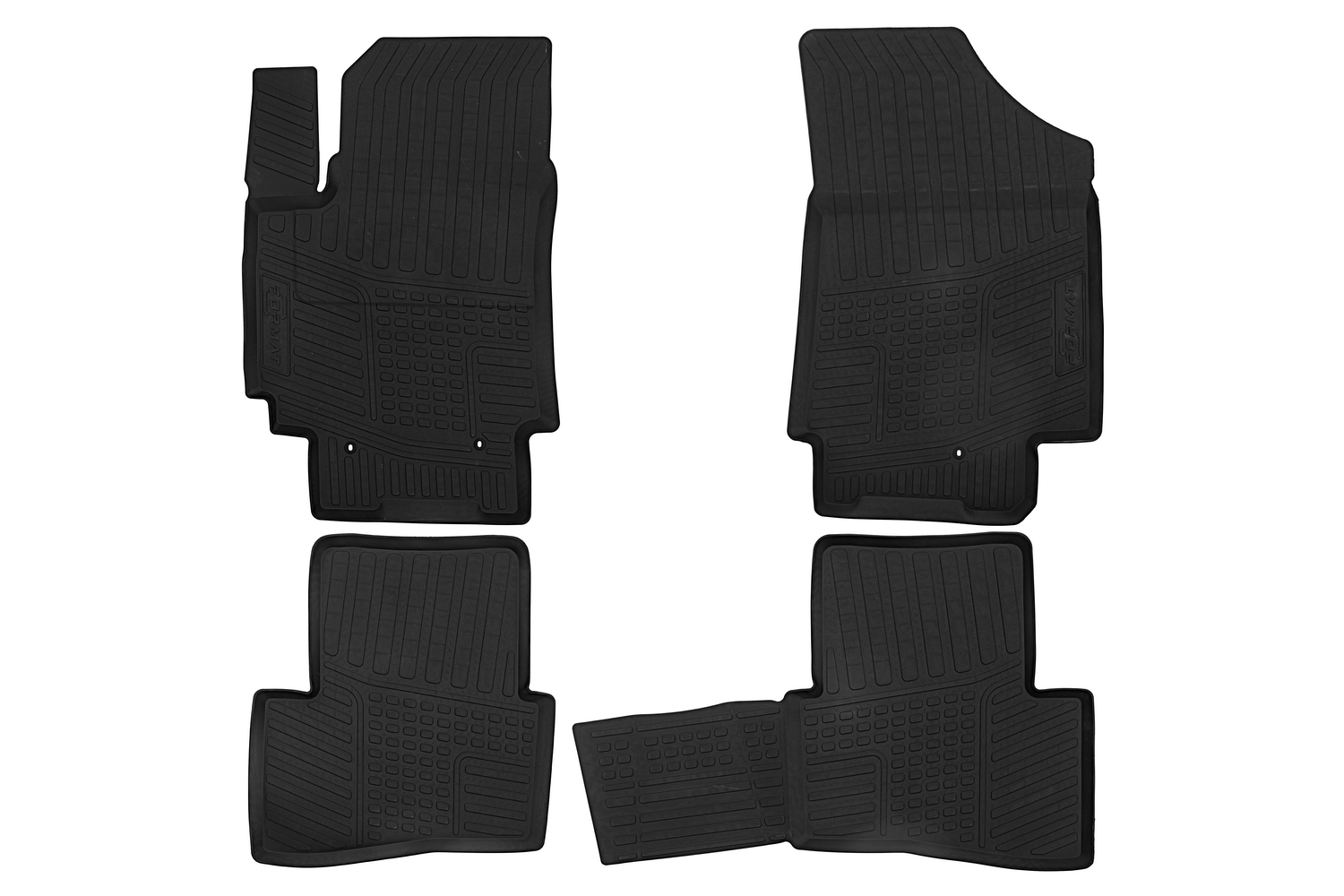 Коврики в салон HYUNDAI Creta, 2016-, 4 шт. (противоскользящие шипы, повышенная безопасность, ПУ), компл / Хендай Крета