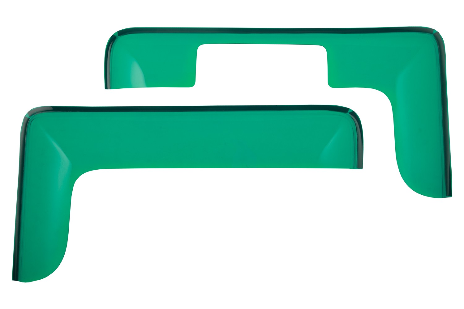 Дефлекторы окон для DAEWOO NOVUS 2012- зеленый (2 шт.), накладной / Деу Новус